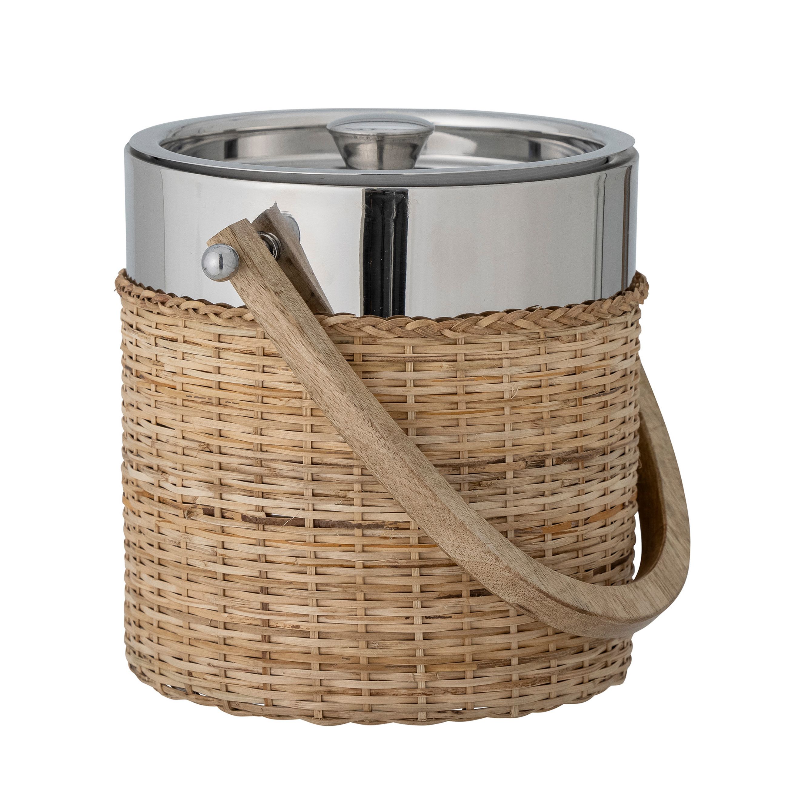 Di Bloomingville secchiello ghiaccio Colette in mango e rattan, elegante e naturale – Courtesy Press Office