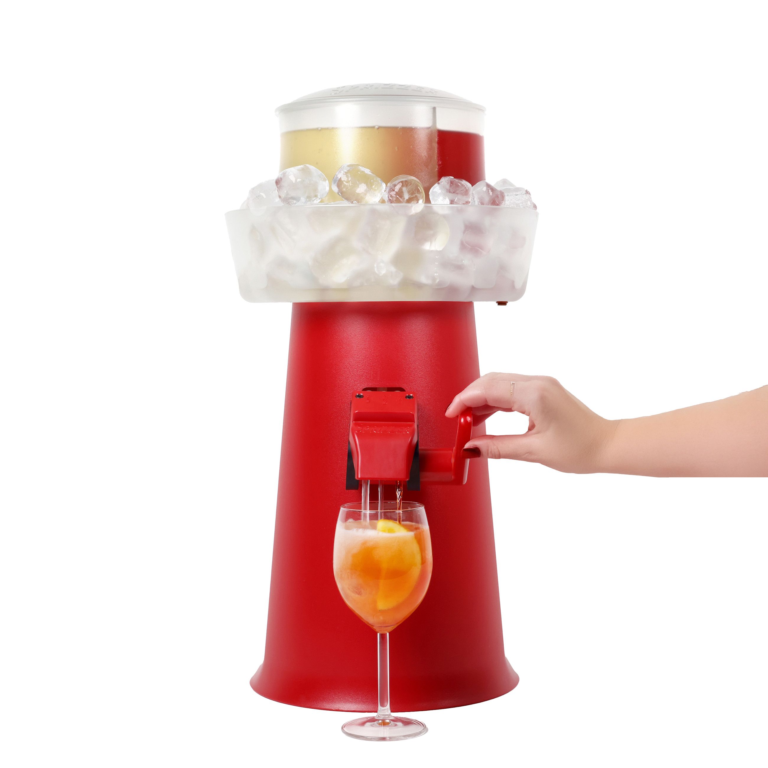 Sprizzer, miscelatore self-service senza elettricità per preparare fino a 20 Spritz con un solo gesto – Courtesy Press Office