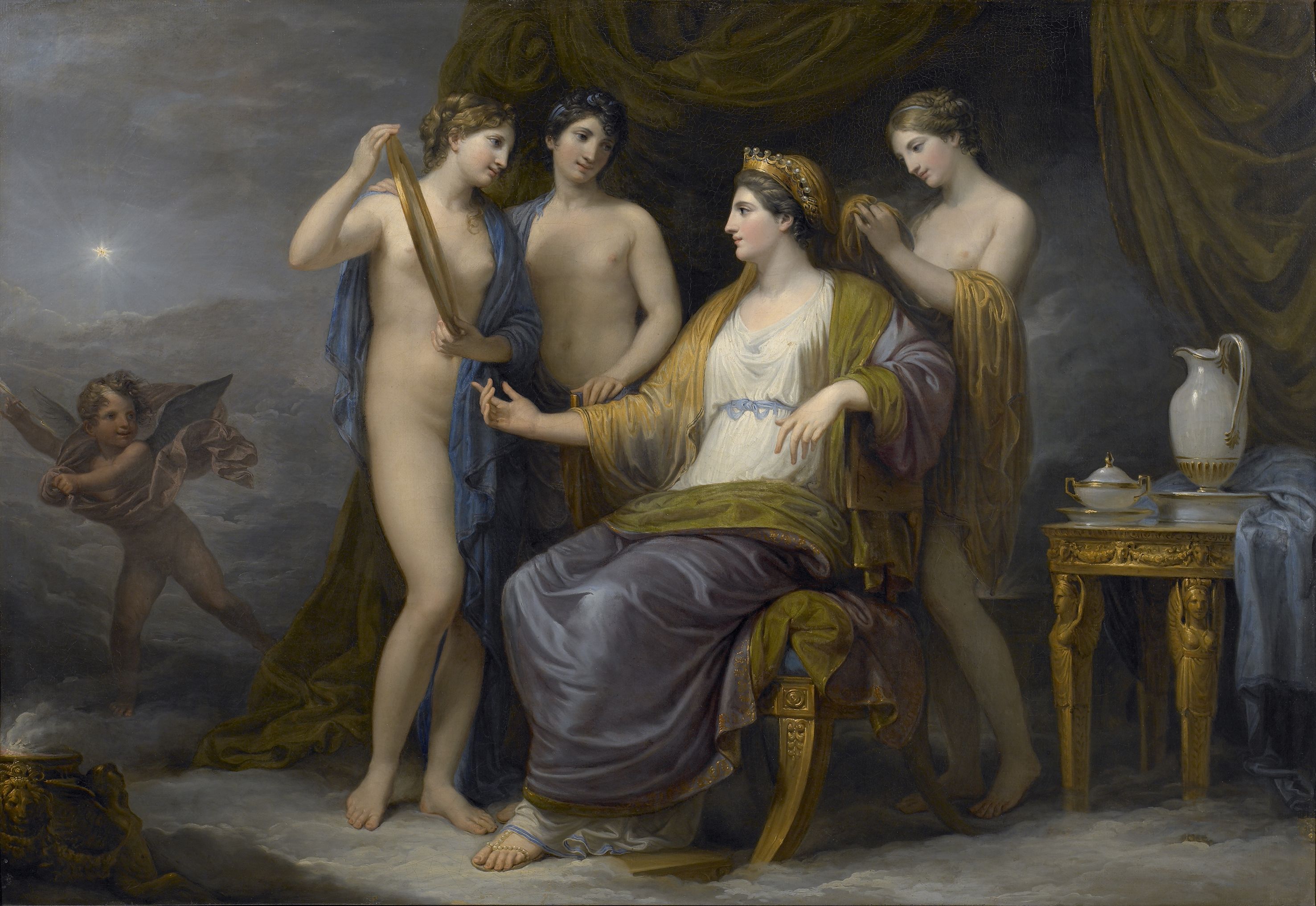 Andrea Appiani, Giunone assistita dalle Grazie (Toeletta di Giunone), 1810-1812 circa olio su tela, 100 x 142 cm Brescia, Pinacoteca Tosio Martinengo, Courtesy Fondazione Brescia Musei ©Archivio Fotografico Musei Civici di Brescia-Fotostudio Rapuzzi