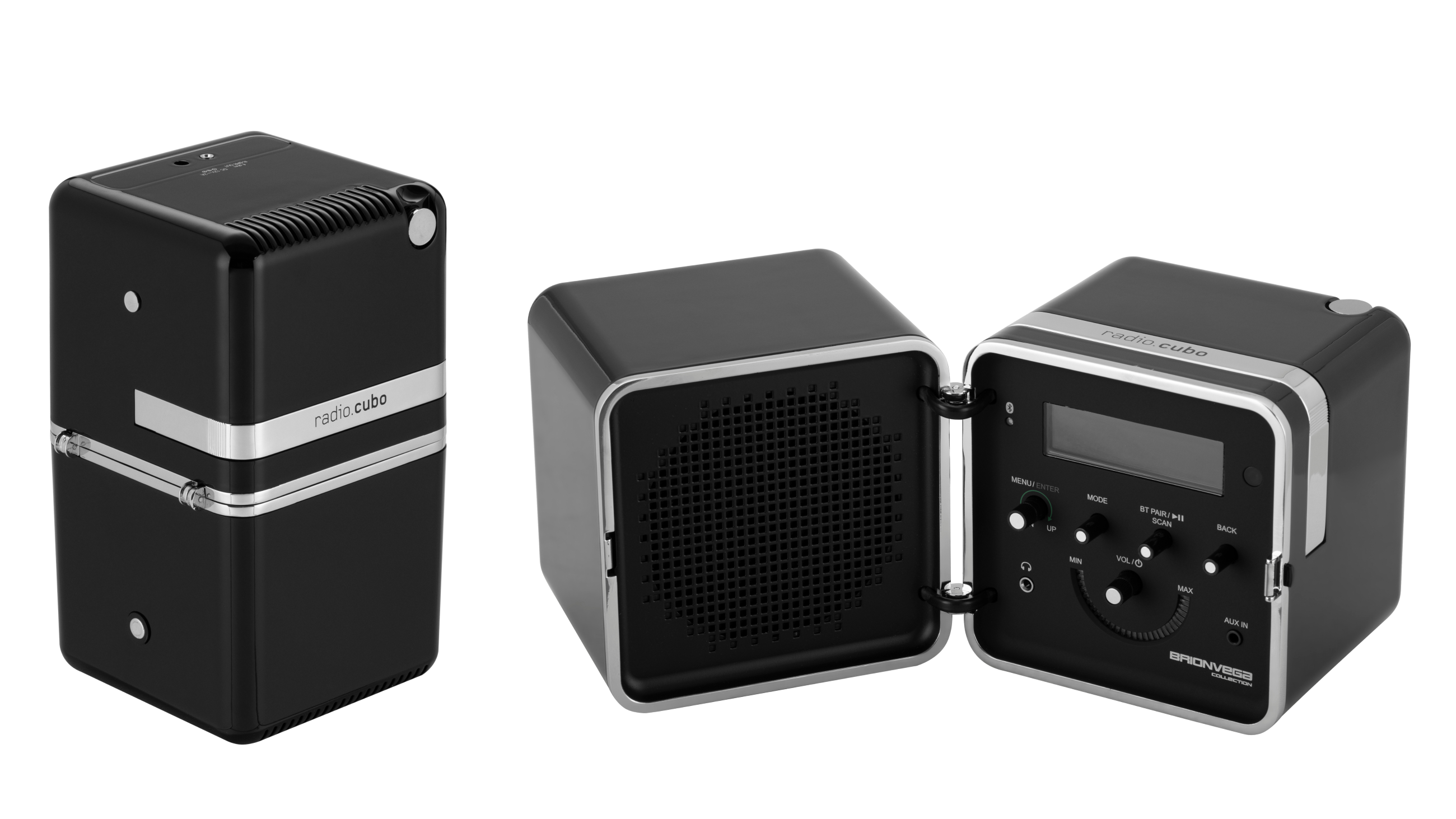 Il modello Radio.cubo 50° in colore nero notte; Brionvega
Credits: Press Office