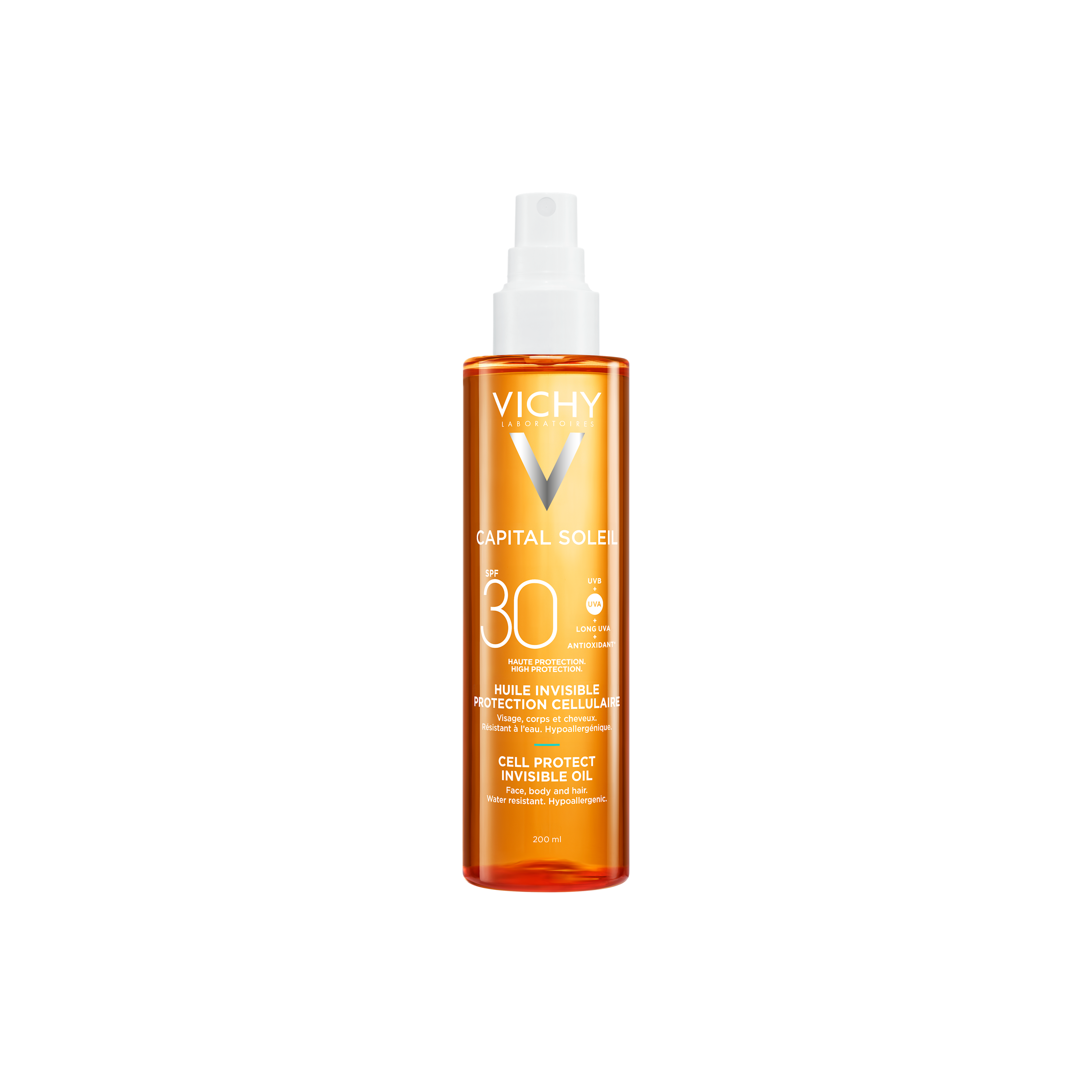 Vichy, Capital Soleil, Cell Protect Olio Invisibile SPF50+ - Credit: Courtesy of Press Office
