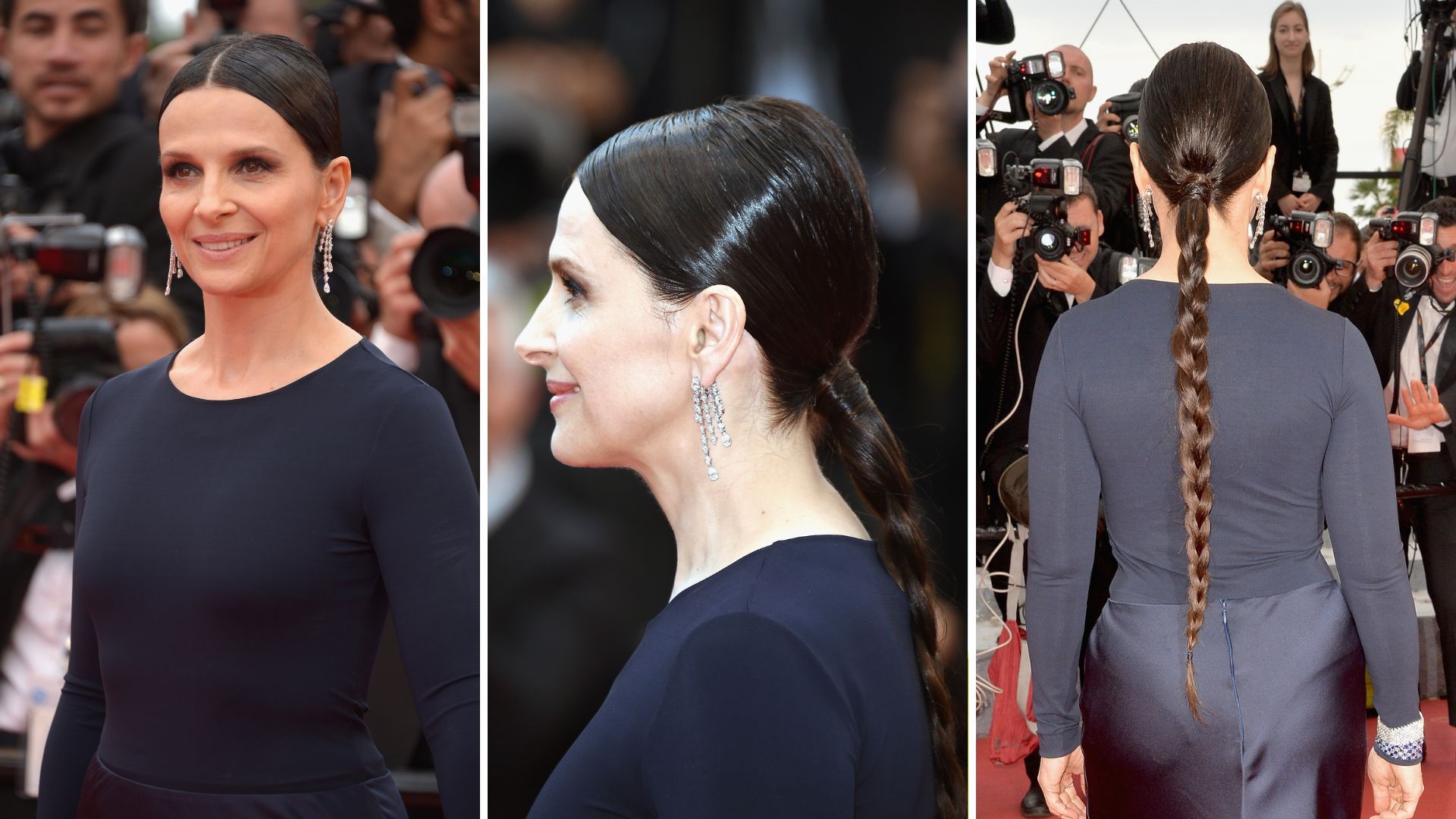 Nel 2016 capelli super slick e lunga treccia posticcia