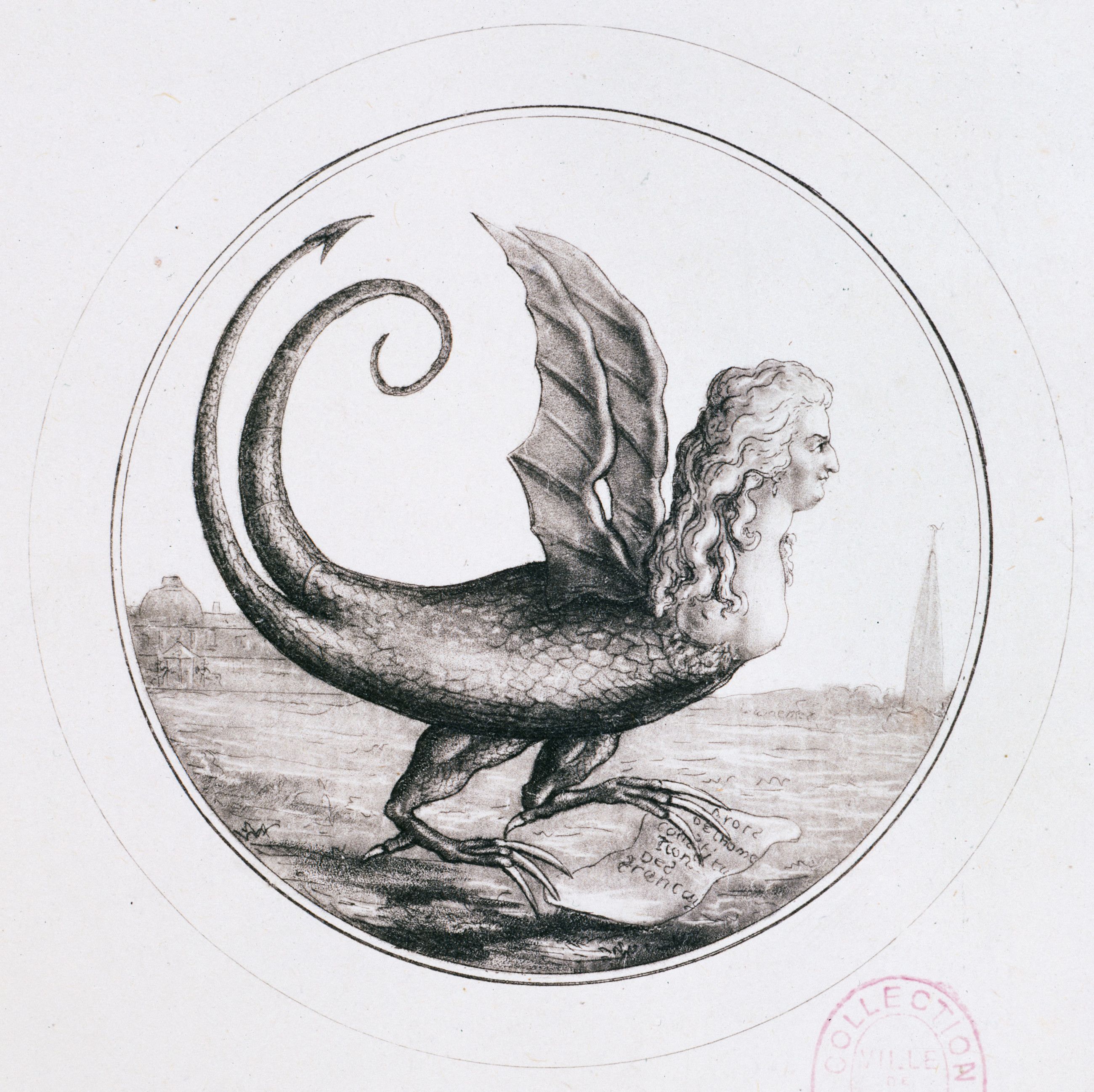 Maria Antonietta nei panni di un'arpia che distrugge la Costituzione e la Carta dei Diritti Umani
Credits: CC0 Paris Musées, Musée Carnavalet - Histoire de Paris