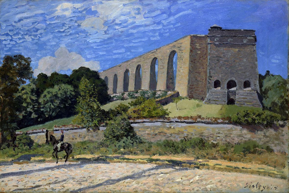 Alfred Sisley, L'acquedotto a Marly, 1874, olio su tela, cm 54,3 x 81,3, Toledo Museum of Art, acquistato con fondi del Libbey Endowment, dono di Edward Drummond Libbey, inv.1951.371 – Courtesy Press Office