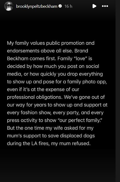 Immagini tratte dal profilo Instagram di Brooklyn Beckham