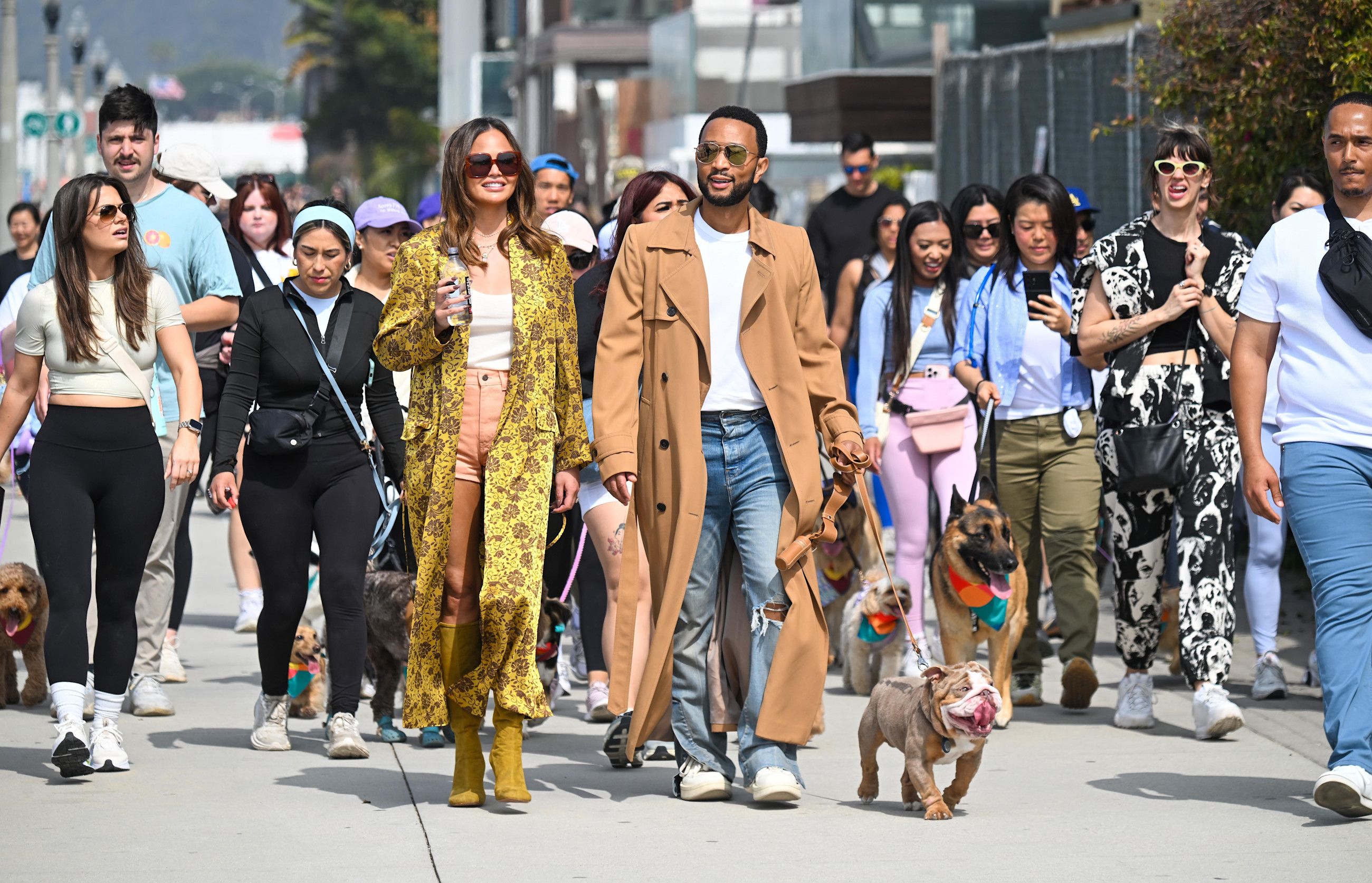 Il cantante  John Legend e la moglie Christine Teigen a Santa Monica, California
Credit: Getty Images