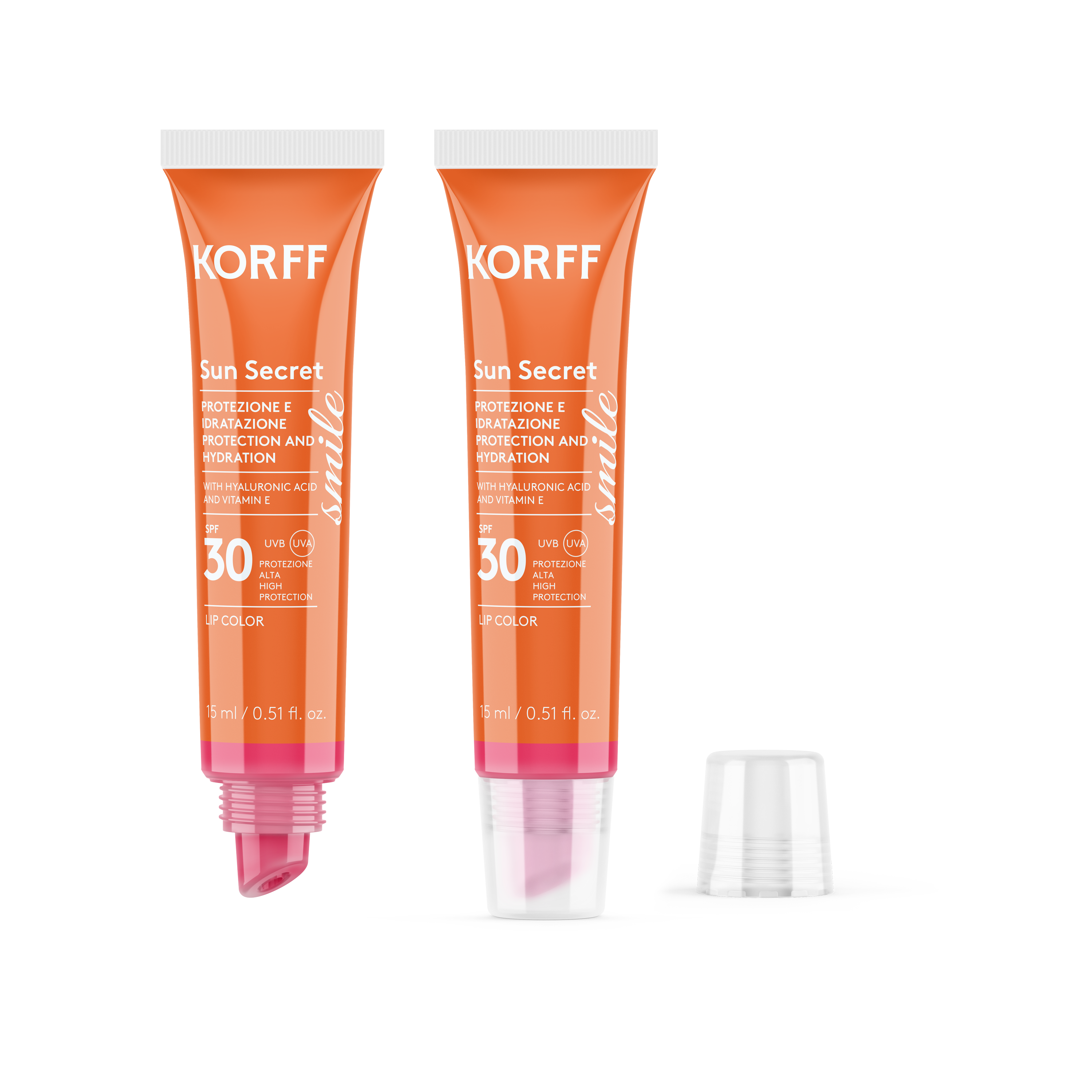 Korff, Sun Secret Lip Color SPF 30 - Raspberry Pink - Courtesy of Press Office