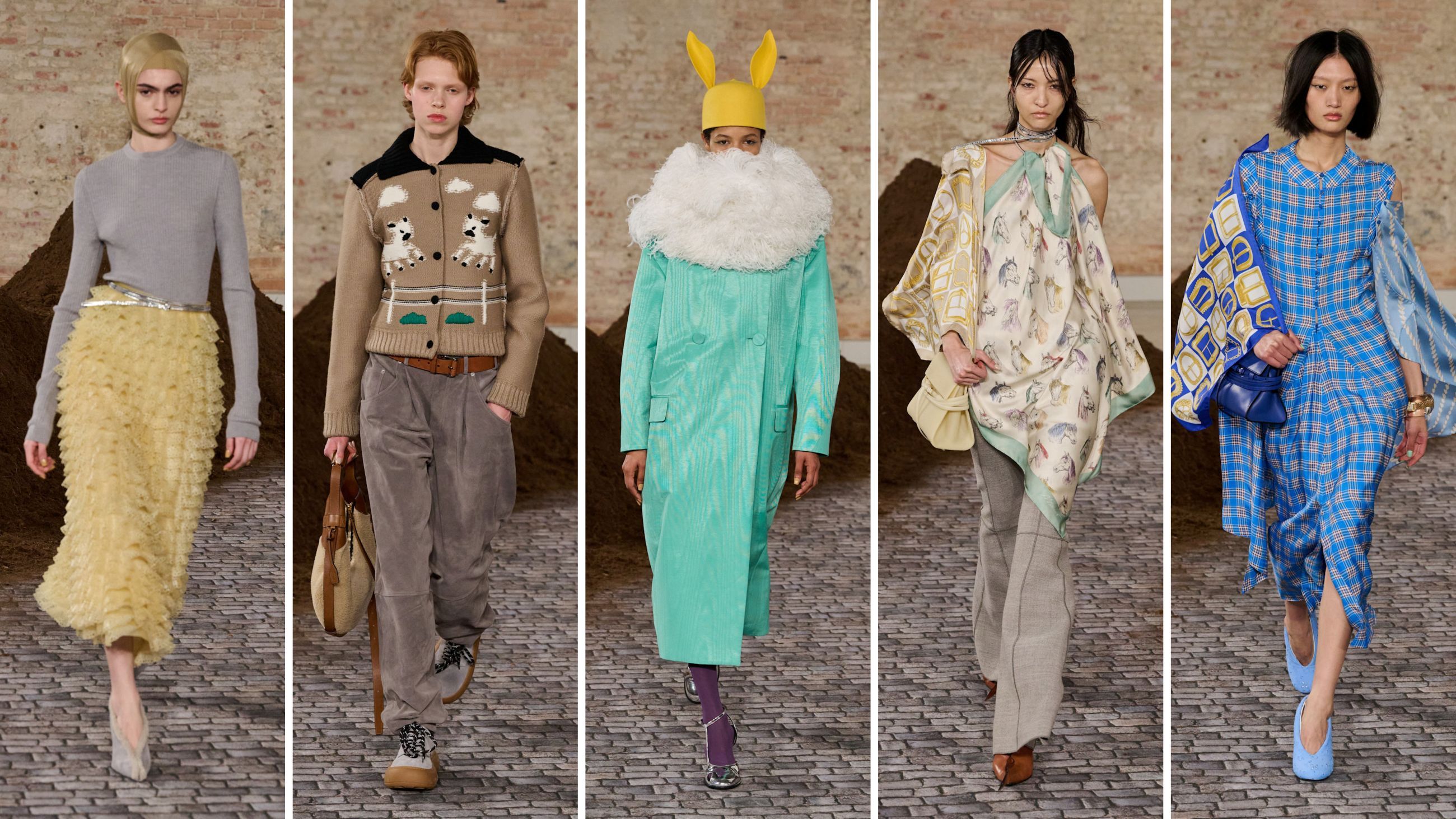 Outfit dalla sfilata FW2627 di Moschino - Credits: Launchmetrics.com/Spotlight