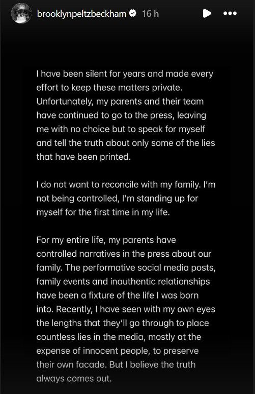 Immagini tratte dal profilo Instagram di Brooklyn Beckham