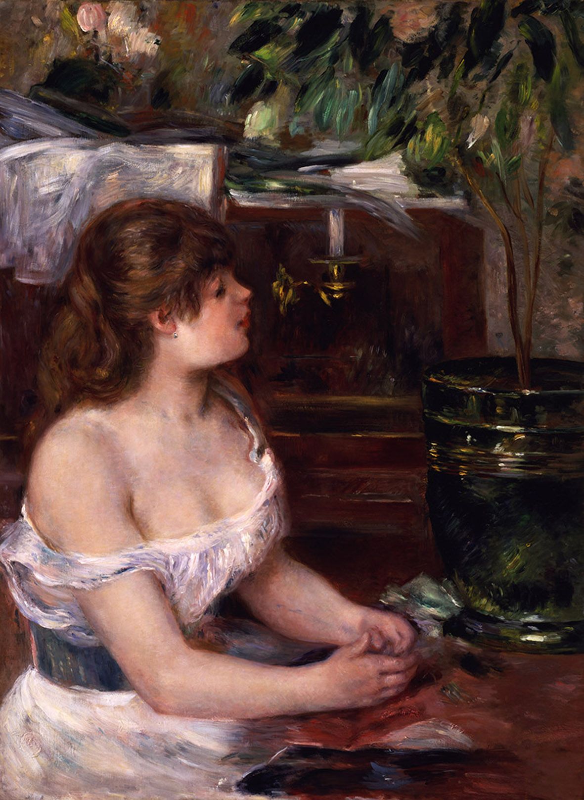 Pierre-Auguste Renoir, Vaso verde (jardinière), 1882, olio su tela, cm 92.7 x 67.9, Toledo Museum of Art, acquistato con fondi del Libbey Endowment, dono di Edward Drummond Libbey, inv. 1933.174 - Courtesy Press Office