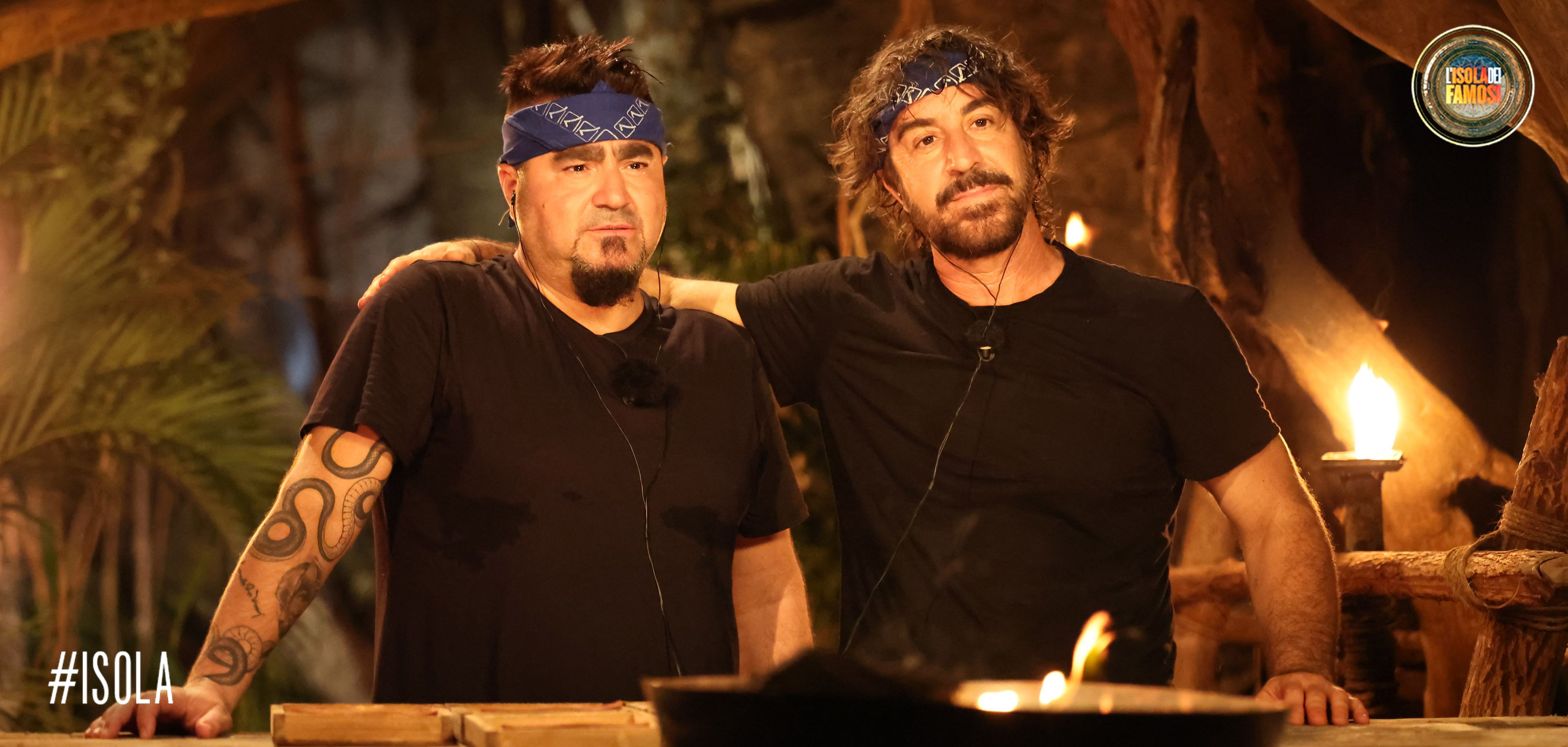 Marco Mazzoli e Paolo Noise durante le nomination in Palapa
