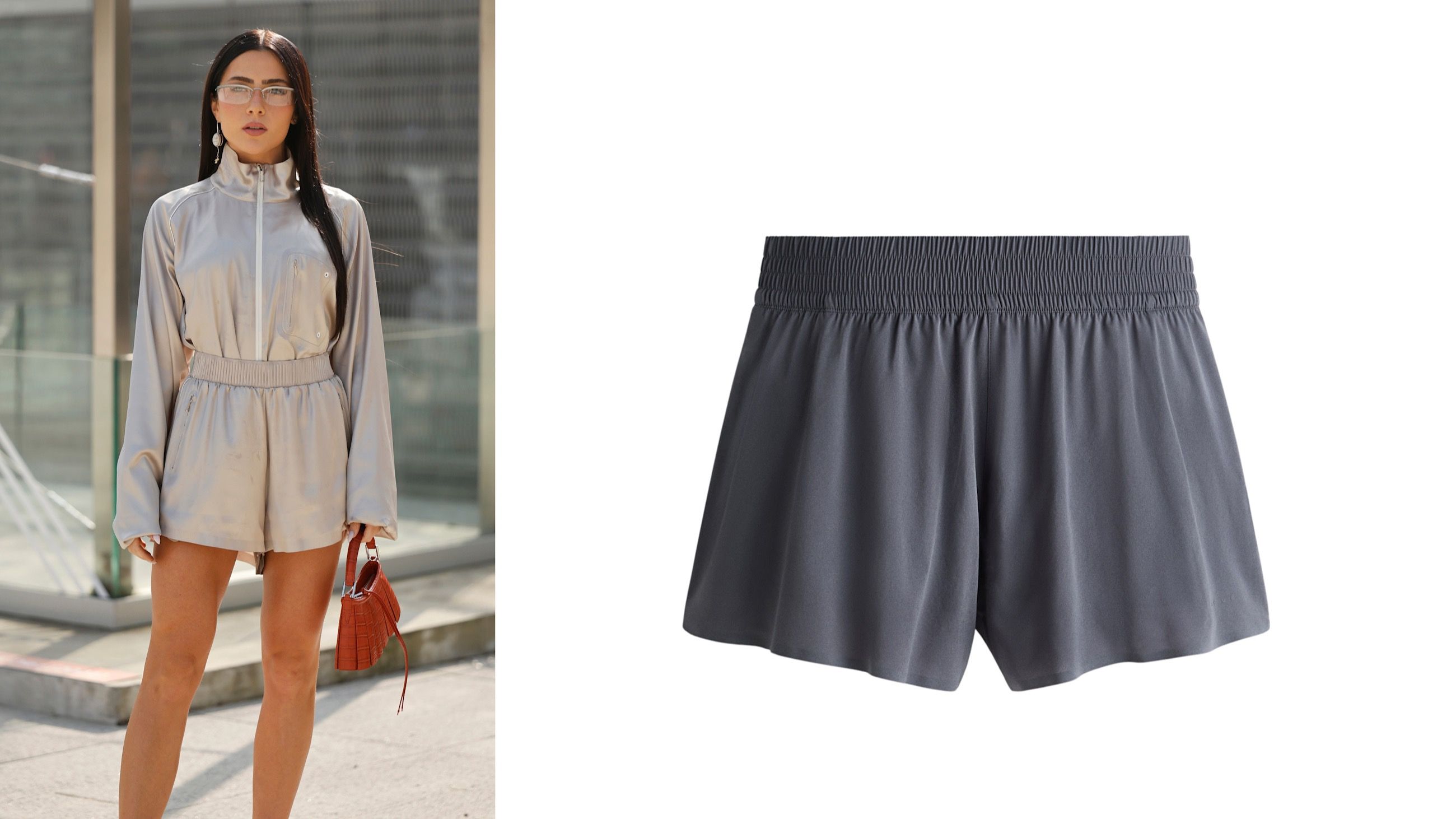 Da sinistra: street style - Credits: Getty; pantaloncini H&M