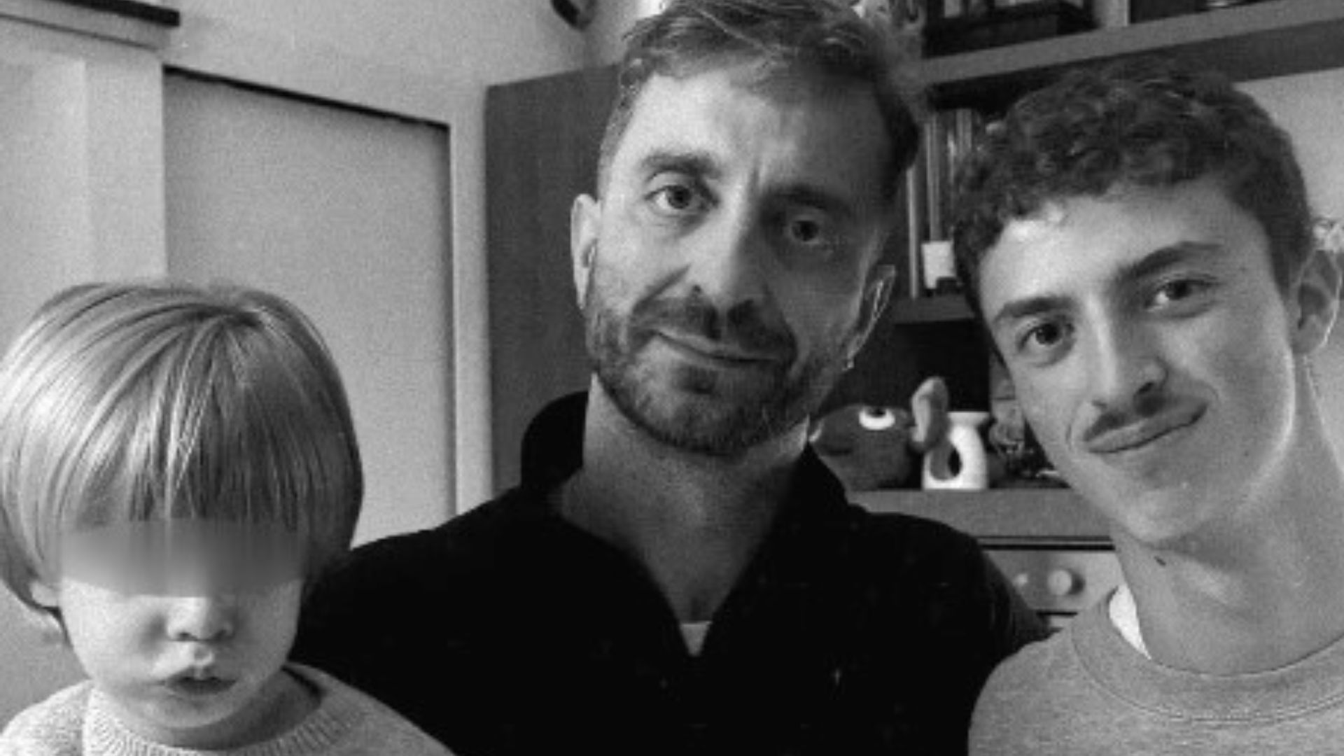 Stefano Corti con i figli