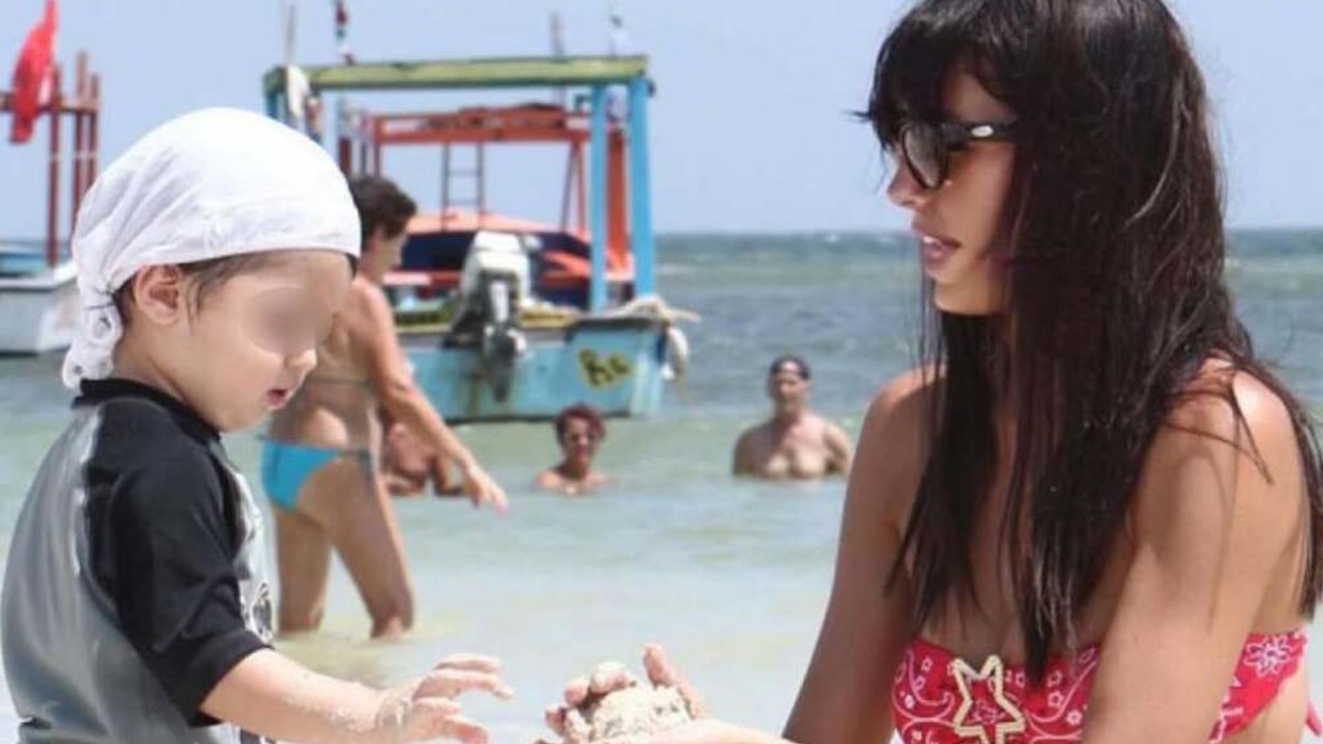 Elisabetta Gregoraci con il figlio Nathan Falco