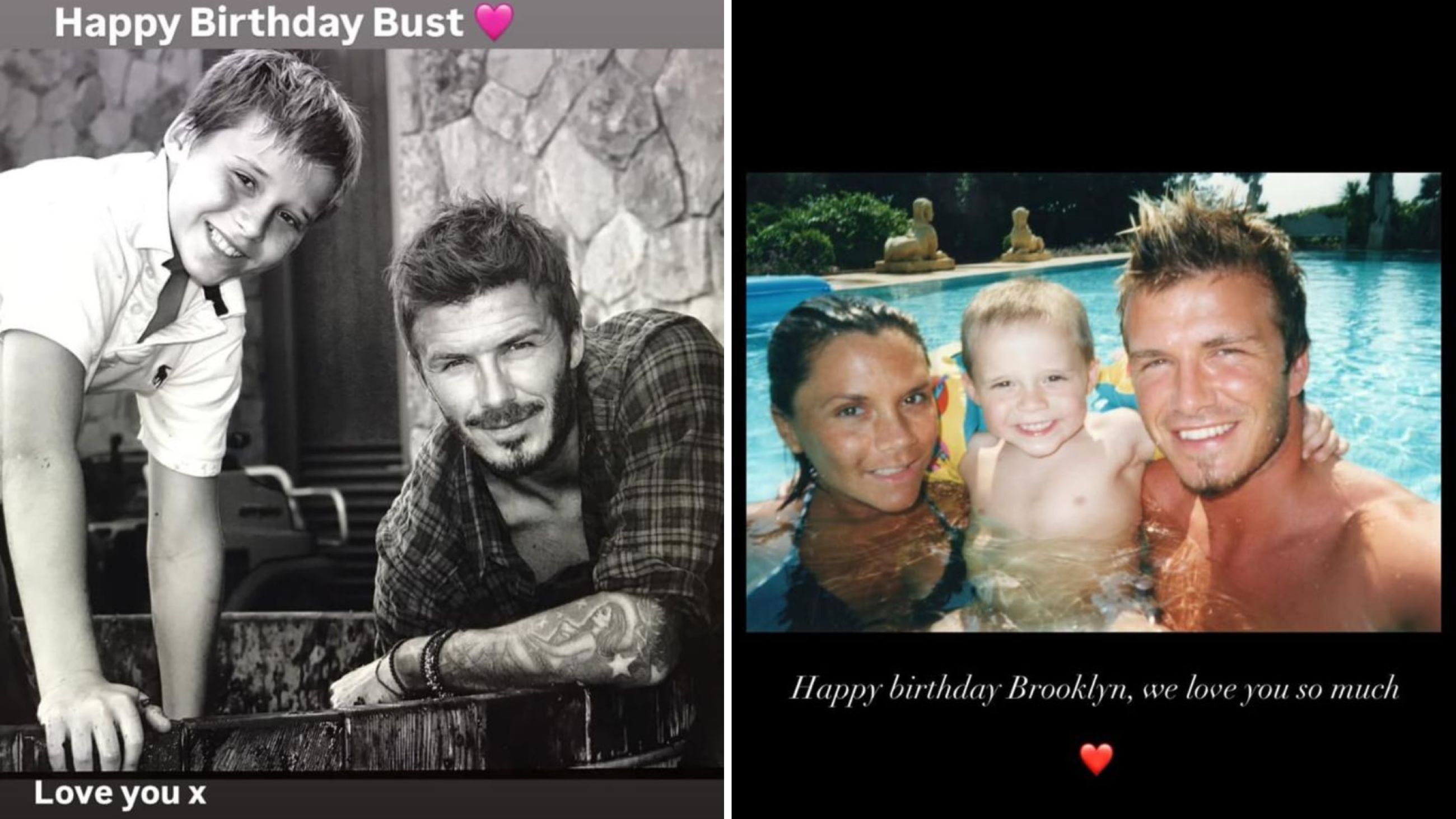 Immagini tratte dalle storie del profilo Instagram di David Beckham