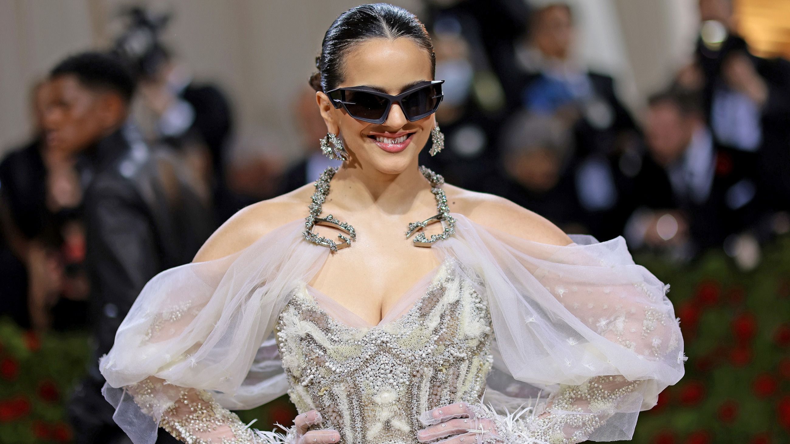 Rosalía arriva al Met Gala 2022 in occasione della celebrazione di "In America: An Anthology of Fashion" al Metropolitan Museum of Art il 2 maggio 2022 a New York City
Credits: Getty Images