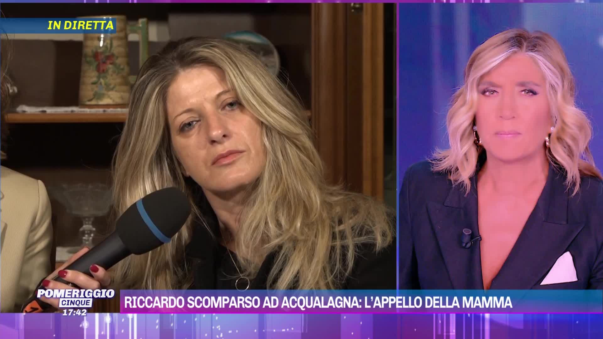 La mamma di Riccardo Branchini a Pomeriggio Cinque