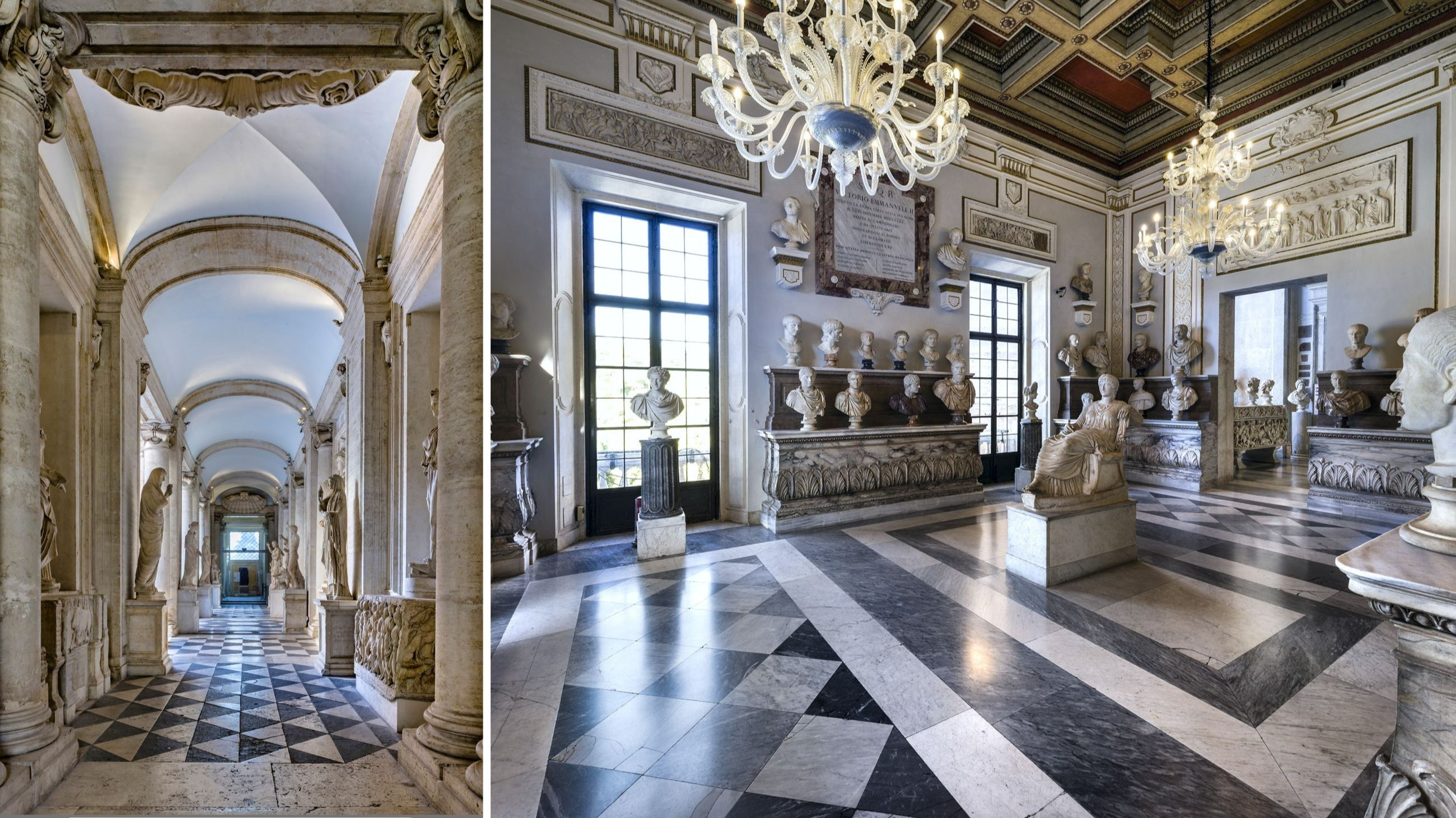 Interni di Palazzo Nuovo dei Musei Capitolini