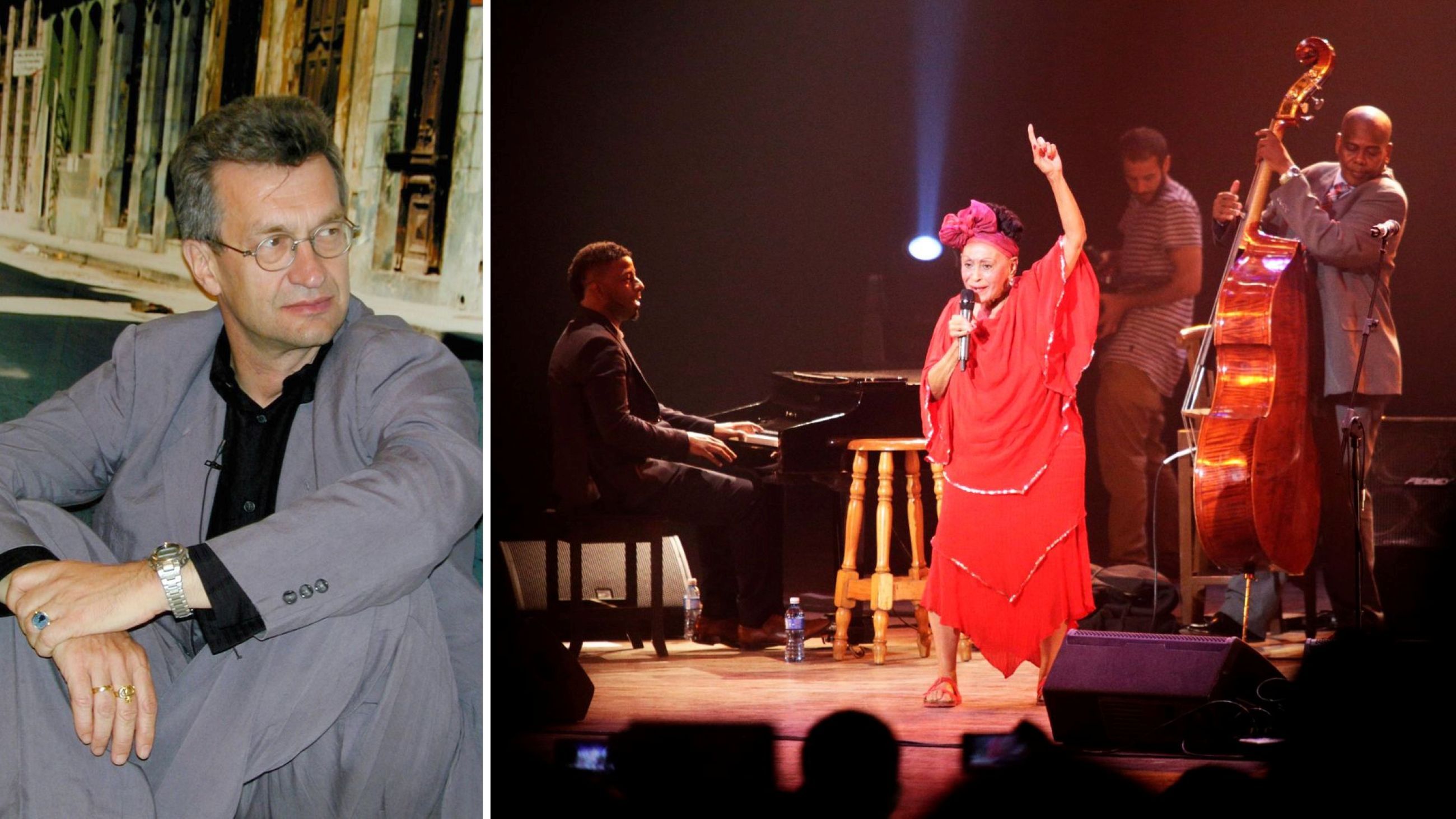 Da sinistra a destra, Wim Wenders e The Buena Vista Social Club Orchestra - Credits: Getty Images 
