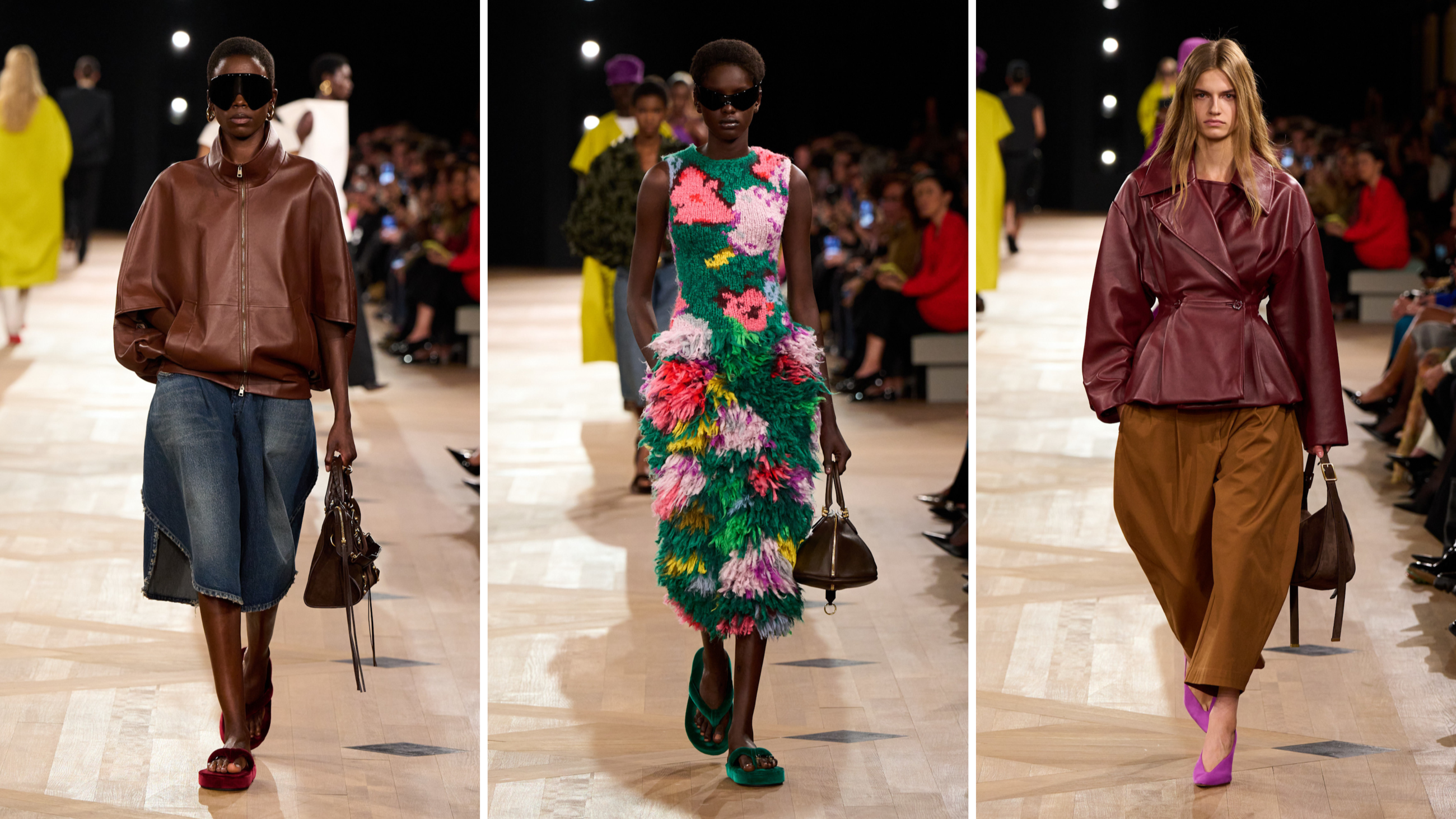 Da Balenciaga in passerella anche bermuda in denim ed abiti a fiori per la prossima SS26; Paris Fashion Week, 4 ottobre 2025 - Credits: Launchmetrics.com/Spotlight