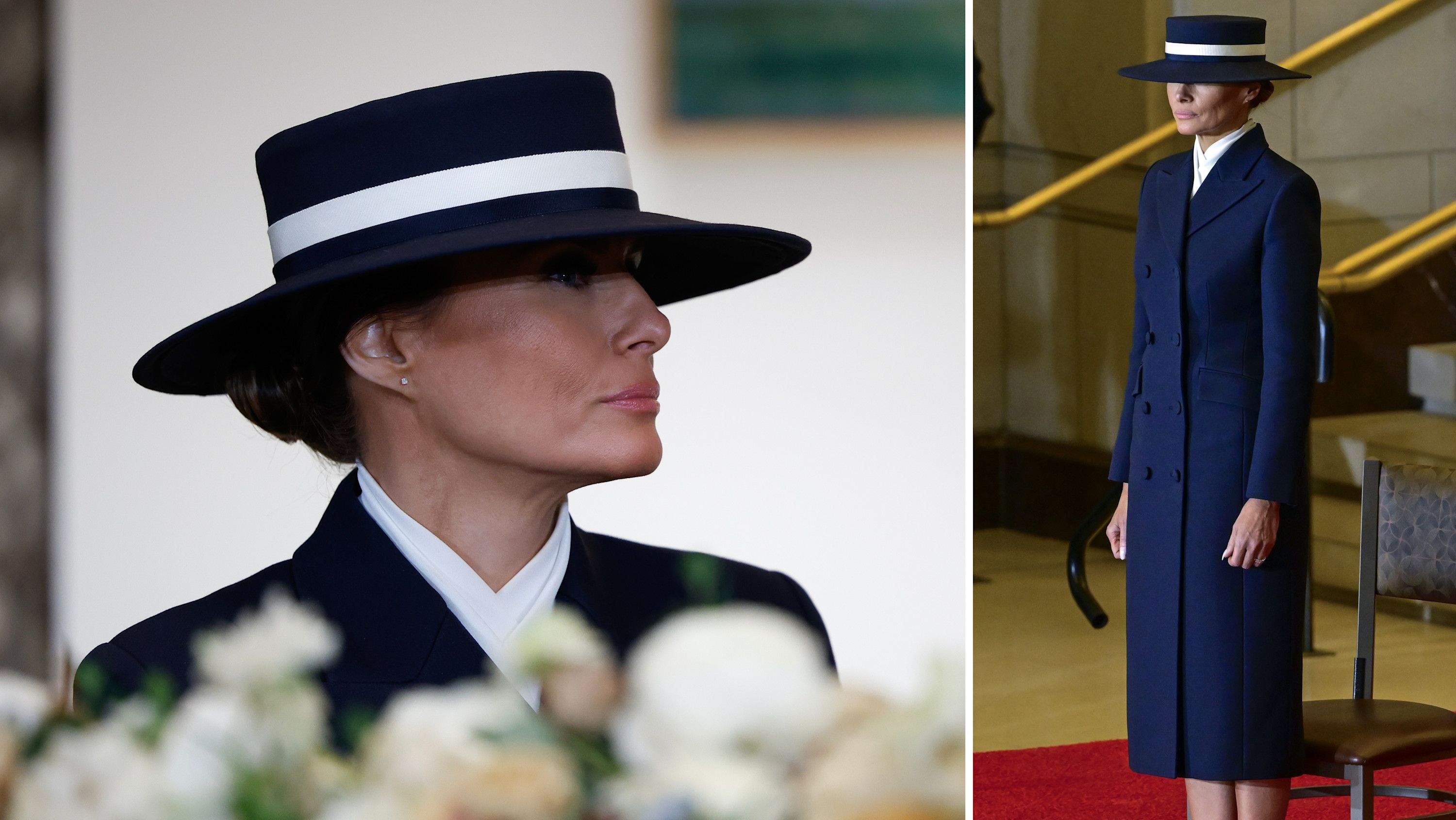 Melania Trump durante l’Inauguration Day di questo secondo mandato del presidente degli Stati Uniti Donald Trump, 2025 - Credits: AGF
