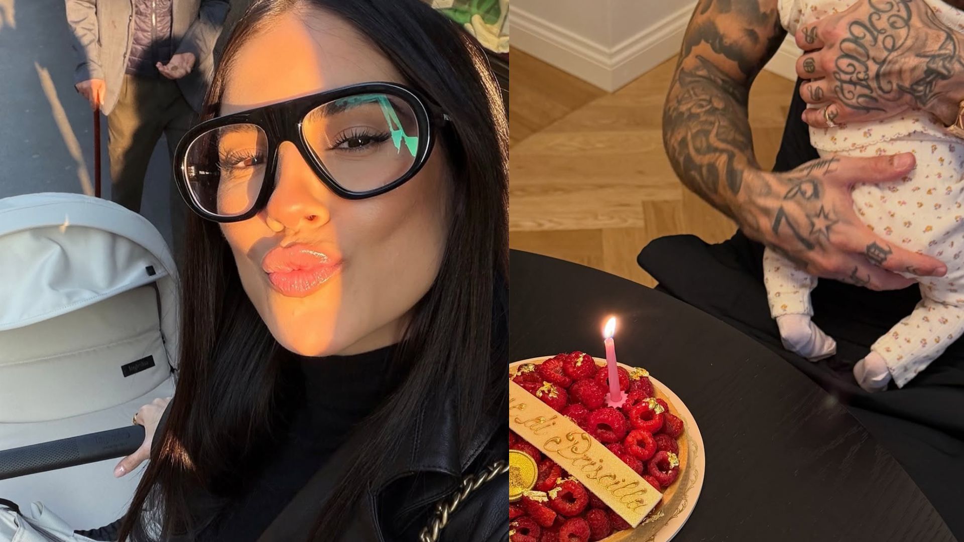 Giulia De Lellis e Tony Effe festeggiano il primo mese della figlia