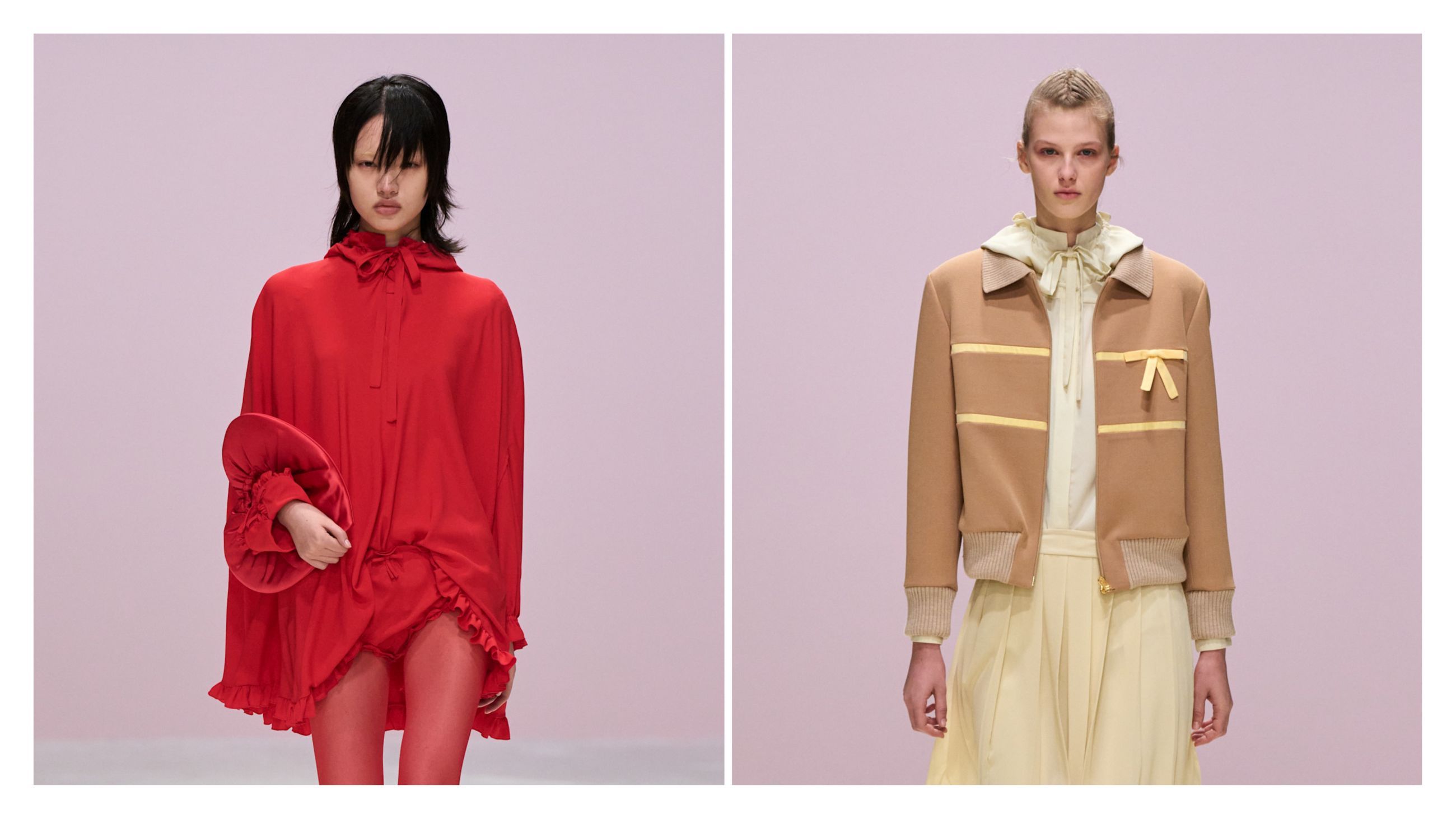 Alcuni look dalla sfilata di Vivetta FW2526 -Credits: Launchmetrics.com/Spotlight