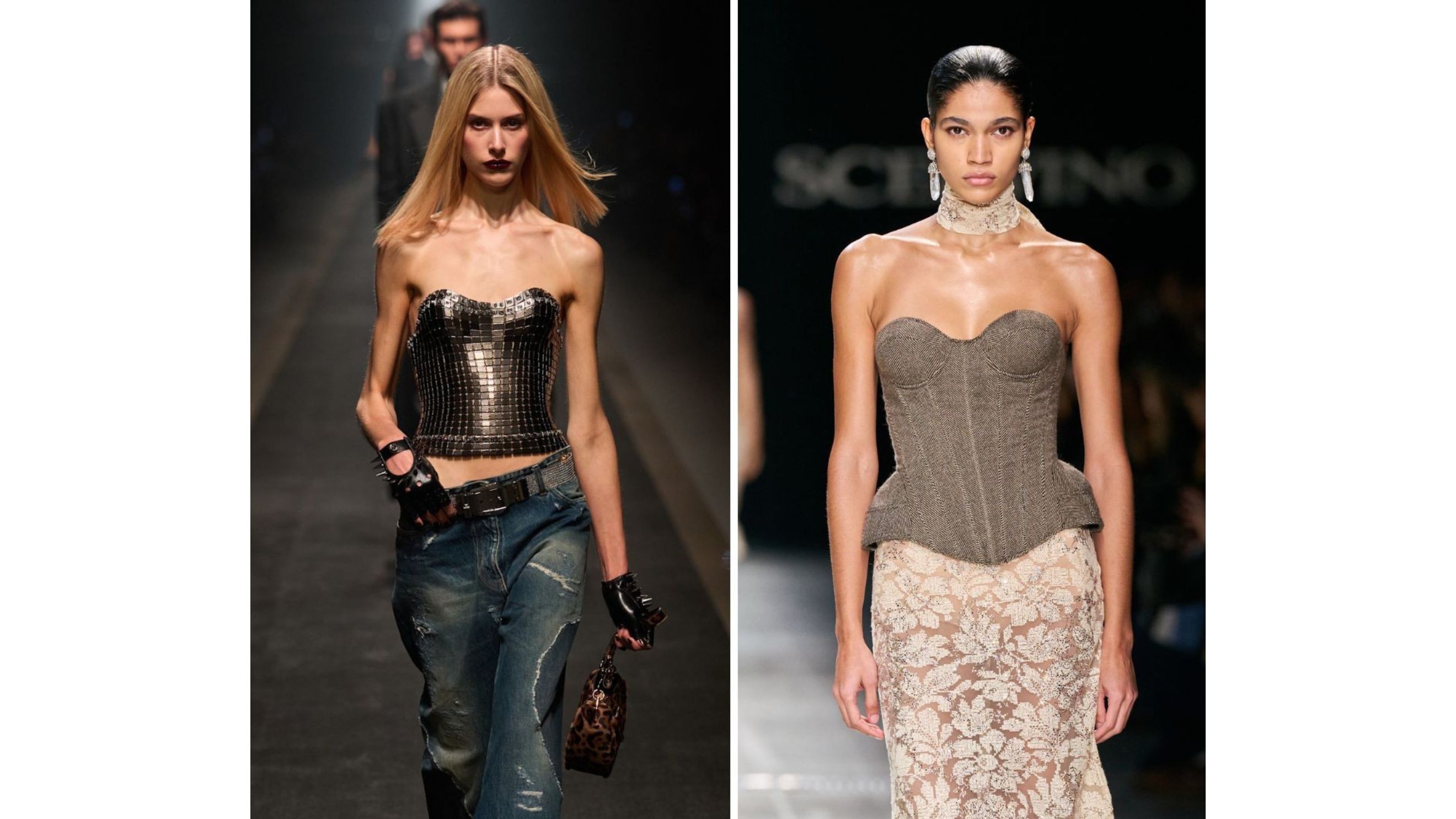 Versace FW25; Ermanno Scervino FW25 - Credits: Launchmetrics.com/Spotlight