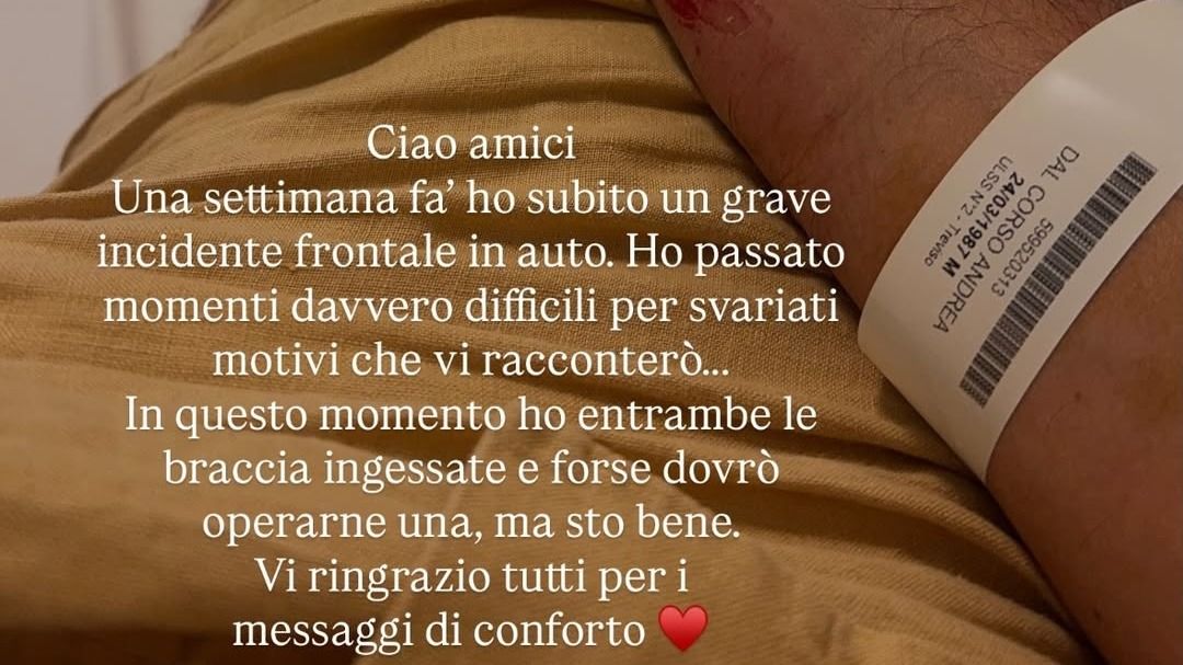 storie Instagram Andrea Dal Corso