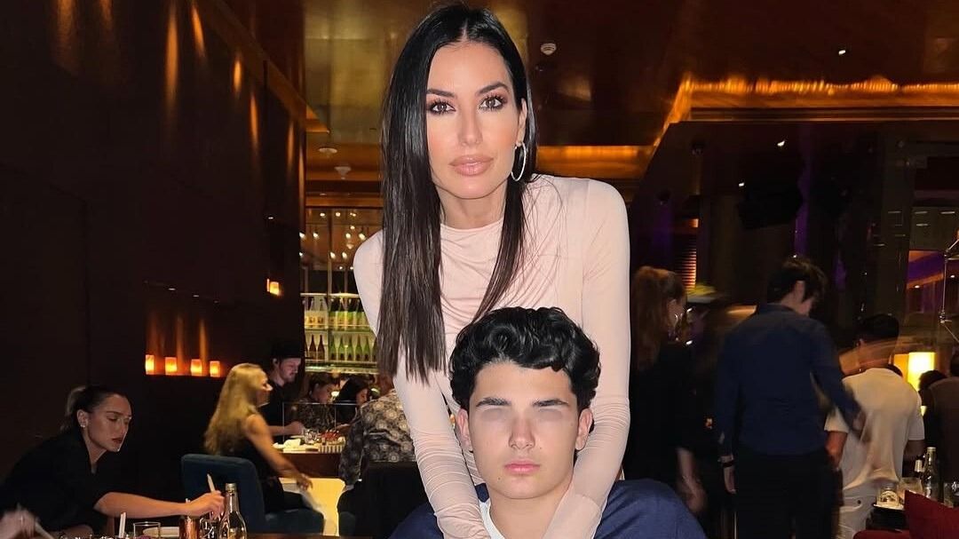 Elisabetta Gregoraci con il figlio Nathan Falco
