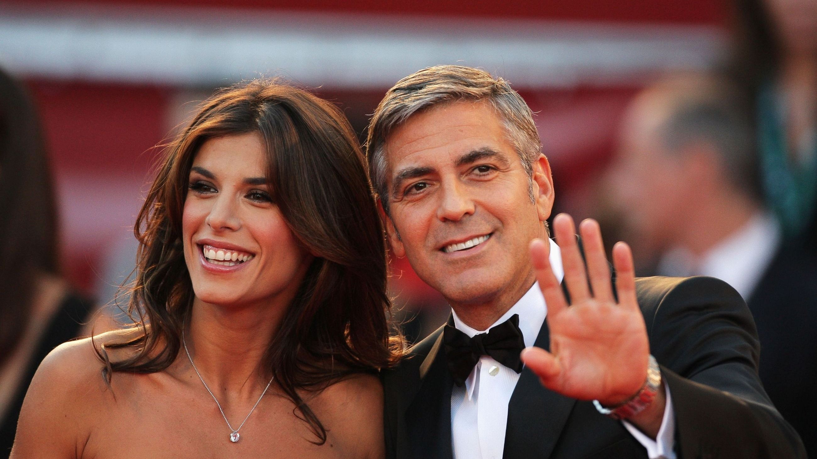 George Clooney con Elisabetta Canalis
Credit Getty Images