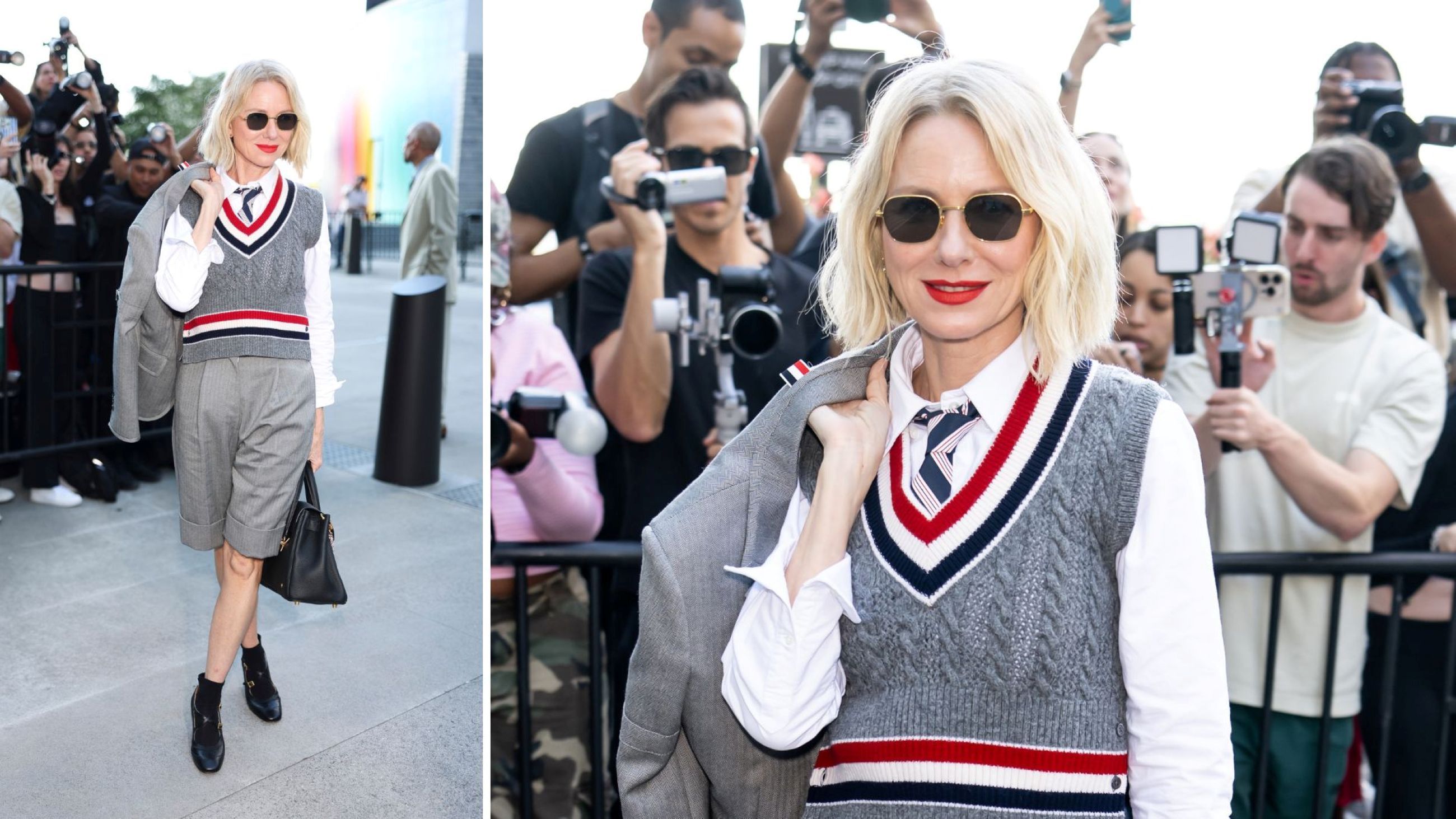 L'attrice Naomi Watts partecipa alla sfilata Primavera/Estate 2027 di Thom Browne durante la New York Fashion Week, presso The Shed a Hudson Yards, il 15 settembre 2026 a New York - Credits: Getty Images