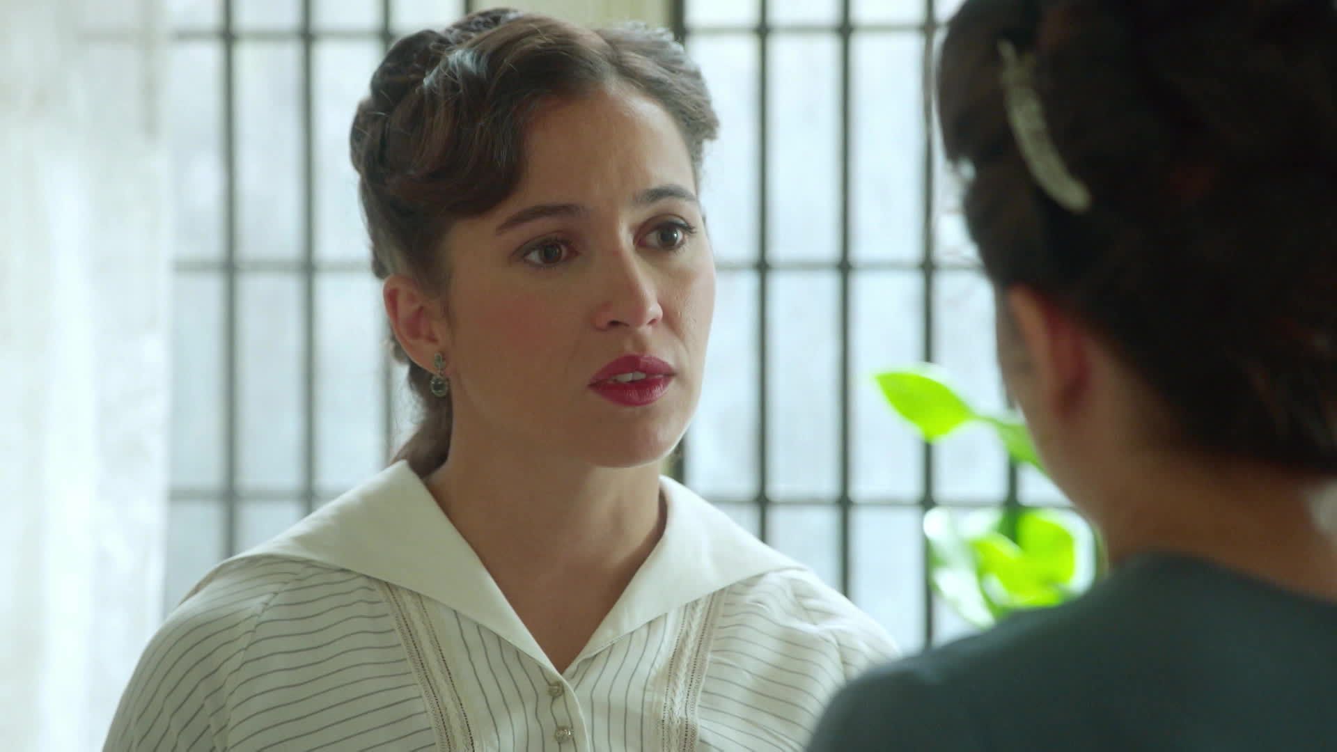 Catalina De Luján, interpretata da Carmen Asecas, in una scena de La Promessa