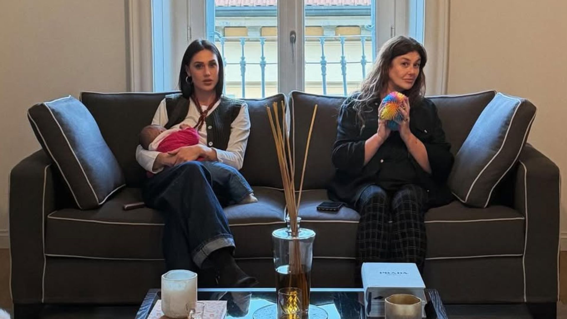 Cecilia Rodriguez con la figlia Clara Isabel e la mamma Veronica Cozzani