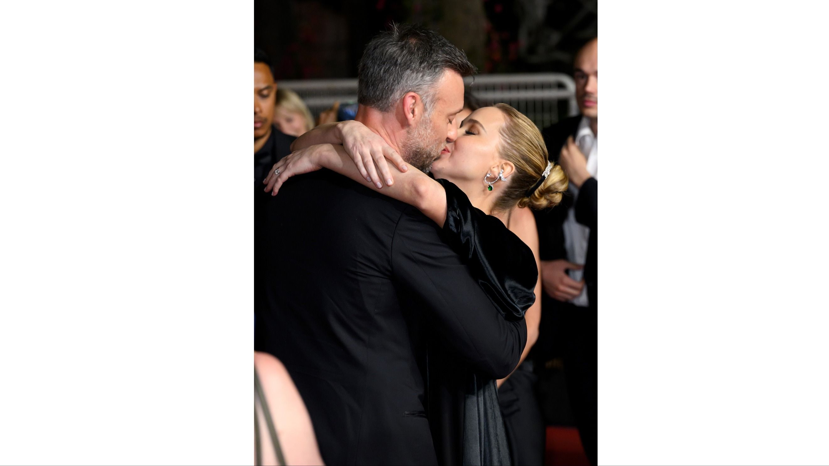 Cooke Maroney and Jennifer Lawrence depart after attending the "Die My Love" red carpet at the 78th annual Cannes Film Festival
Credits: Getty Images