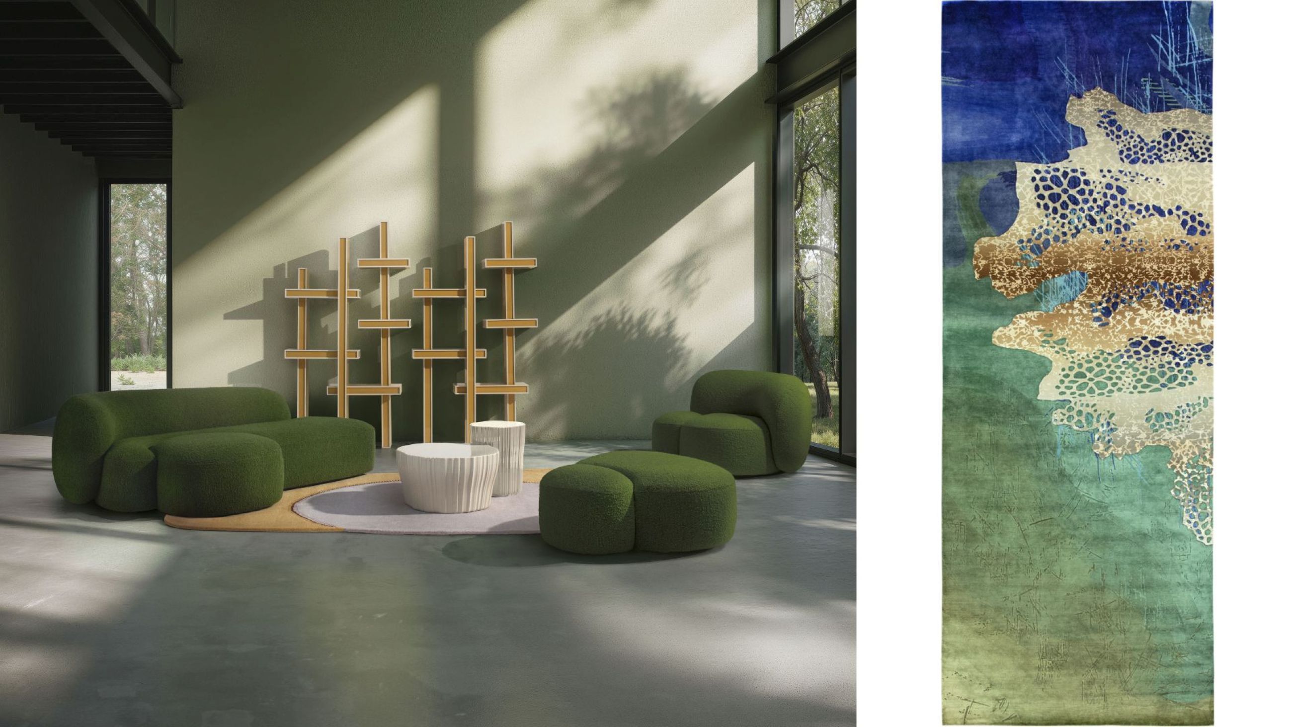 LEPID, Kartell; No One’s Land, Sahrai Milano - Credits: Courtesy Kartell; Courtesy Sahrai Milano 