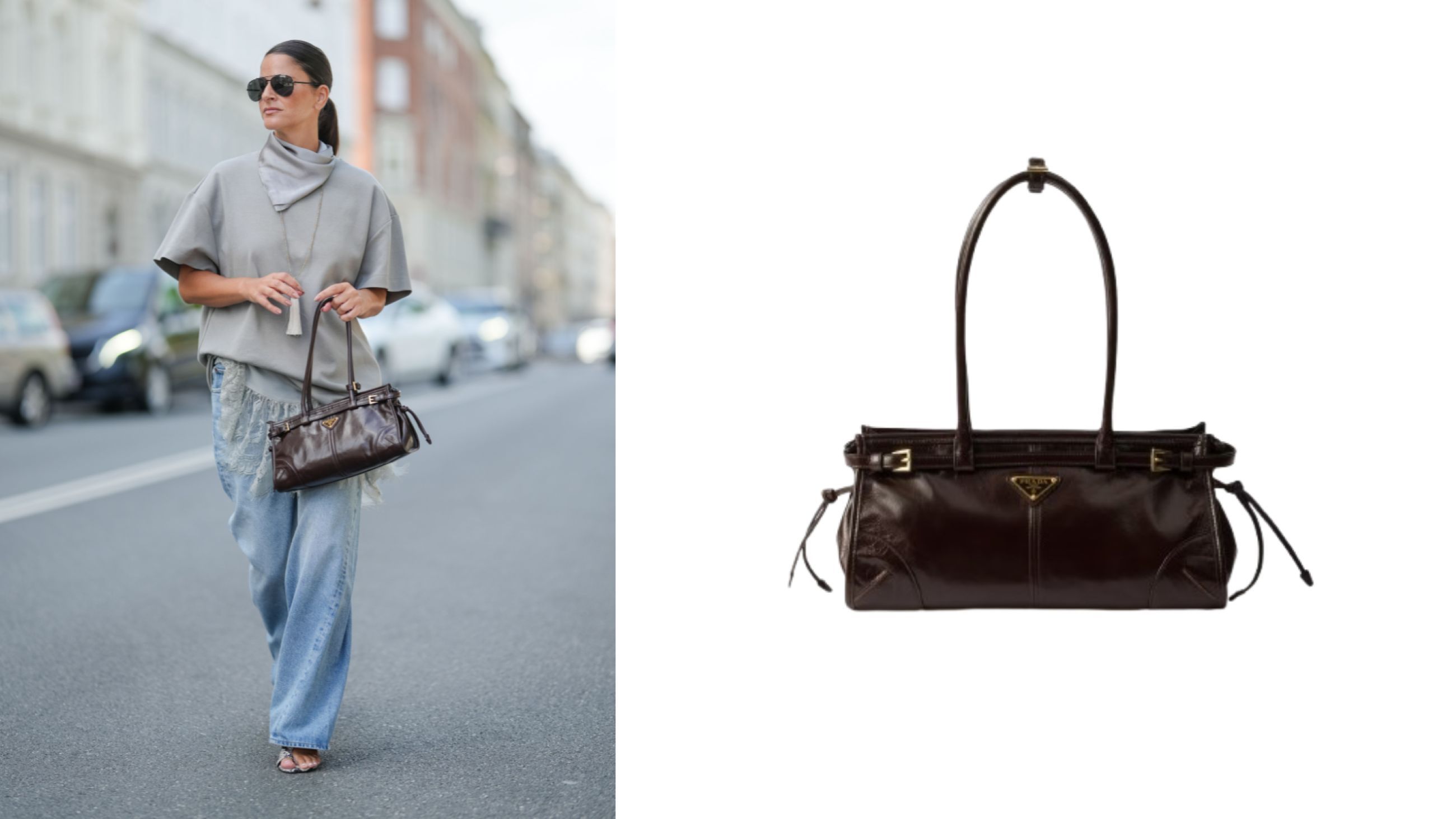 Credits Getty Images; Borsa Bonnie di Prada