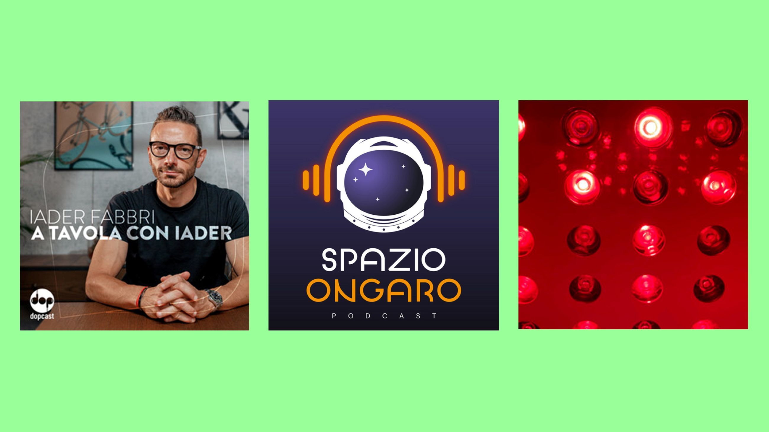 Da sinistra: A tavola con Iader, Spazio Ongaro, Salute e Biohacking – Credits: Courtesy Press Office