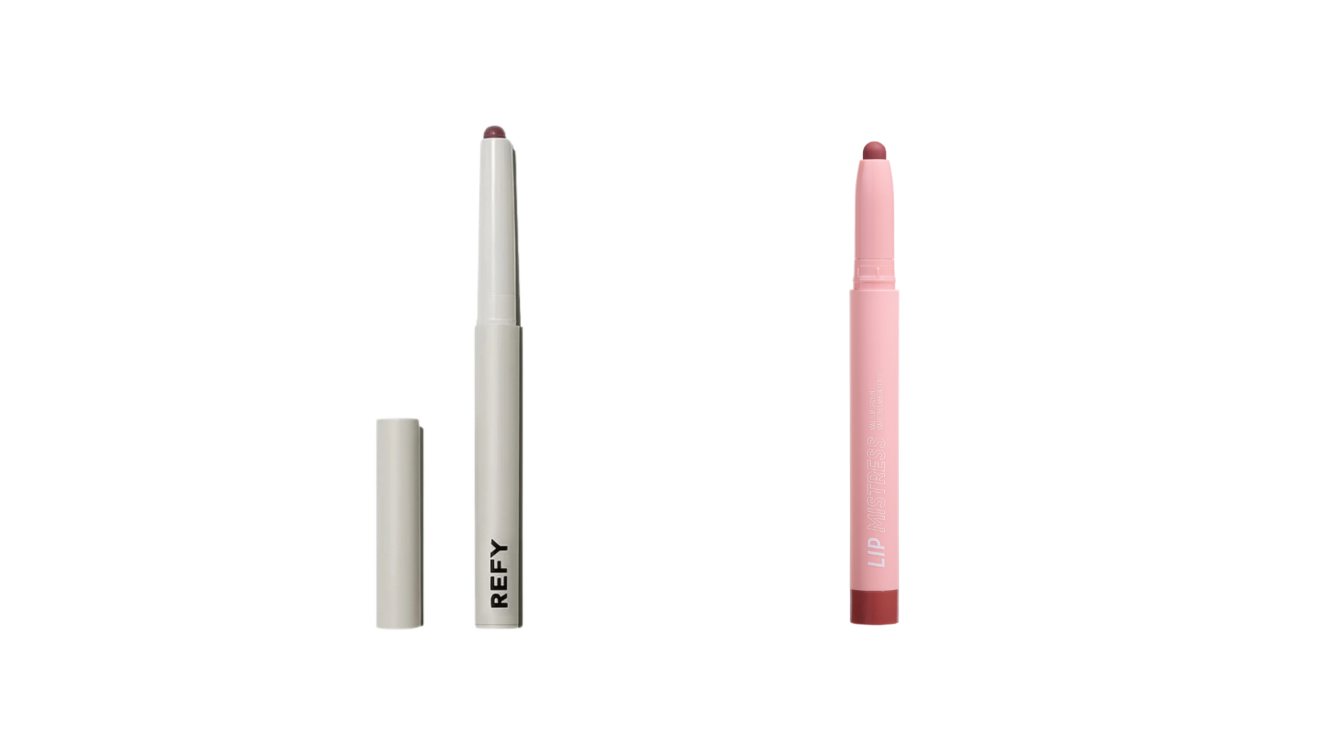 Da sinistra: Refy, Blur Liner; Mulac, Lip Mistress - Courtesy Press Office