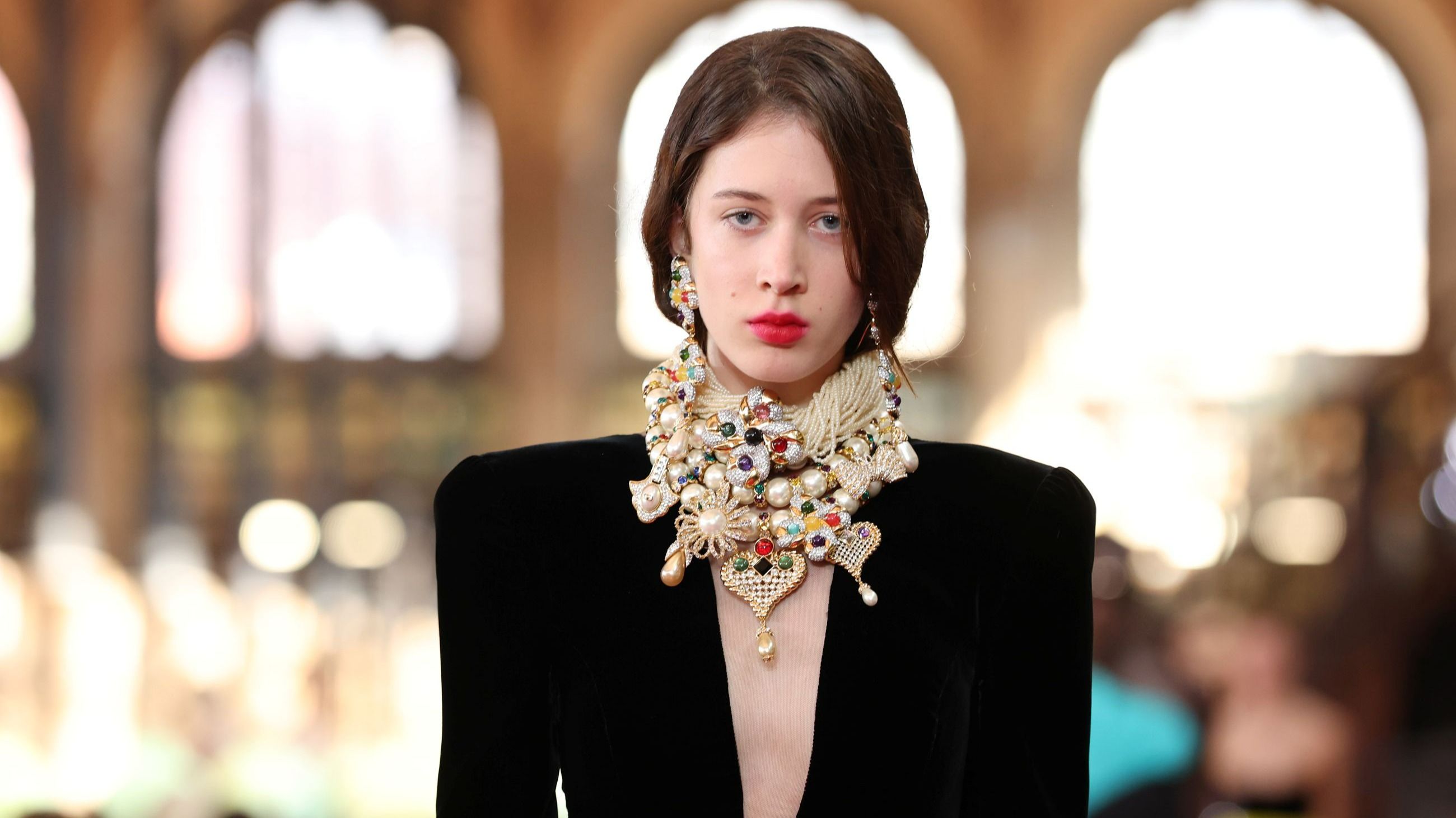 Sunday Rose Kidman-Urban, dettaglio di moda, sfila in passerella durante la sfilata Valentino “Antibiblioteca” Donna Primavera/Estate 2027, nell’ambito della Settimana della Moda di Parigi, il 4 ottobre 2026 a Parigi, Francia - Credits: Getty Images