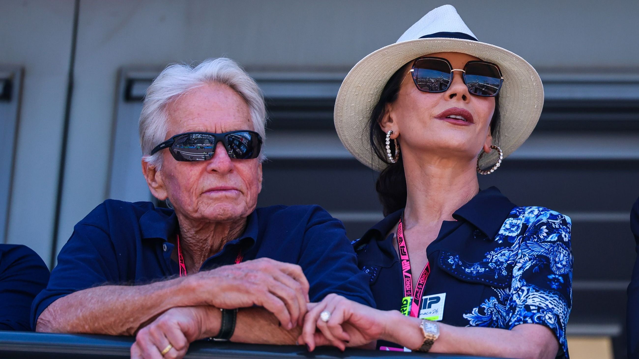 Catherine Zeta-Jones e Michael Douglas al Gran Premio di Formula 1 di Monaco - Credits Getty Images
