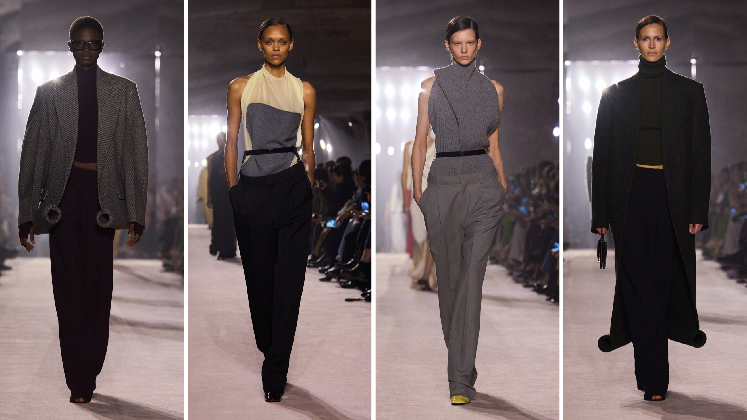 Alcuni outfit perfetti per giornate da trascorrere al lavoro firmati Victoria Beckham per la collezione FW2526 - Credits: Launchmetrics.com/Spotlight