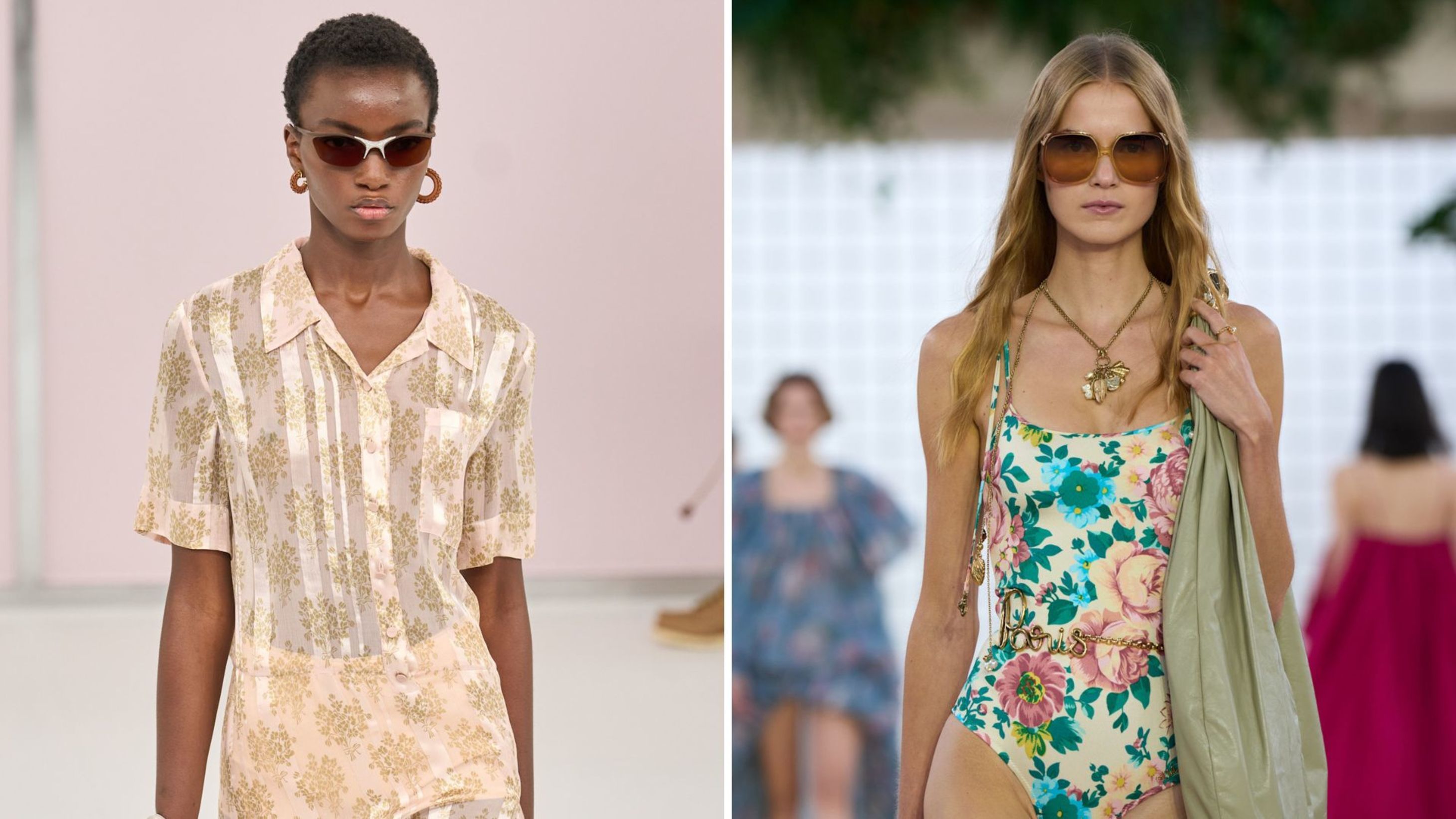 Da sinistra: Fendi SS25, Chloé SS25

