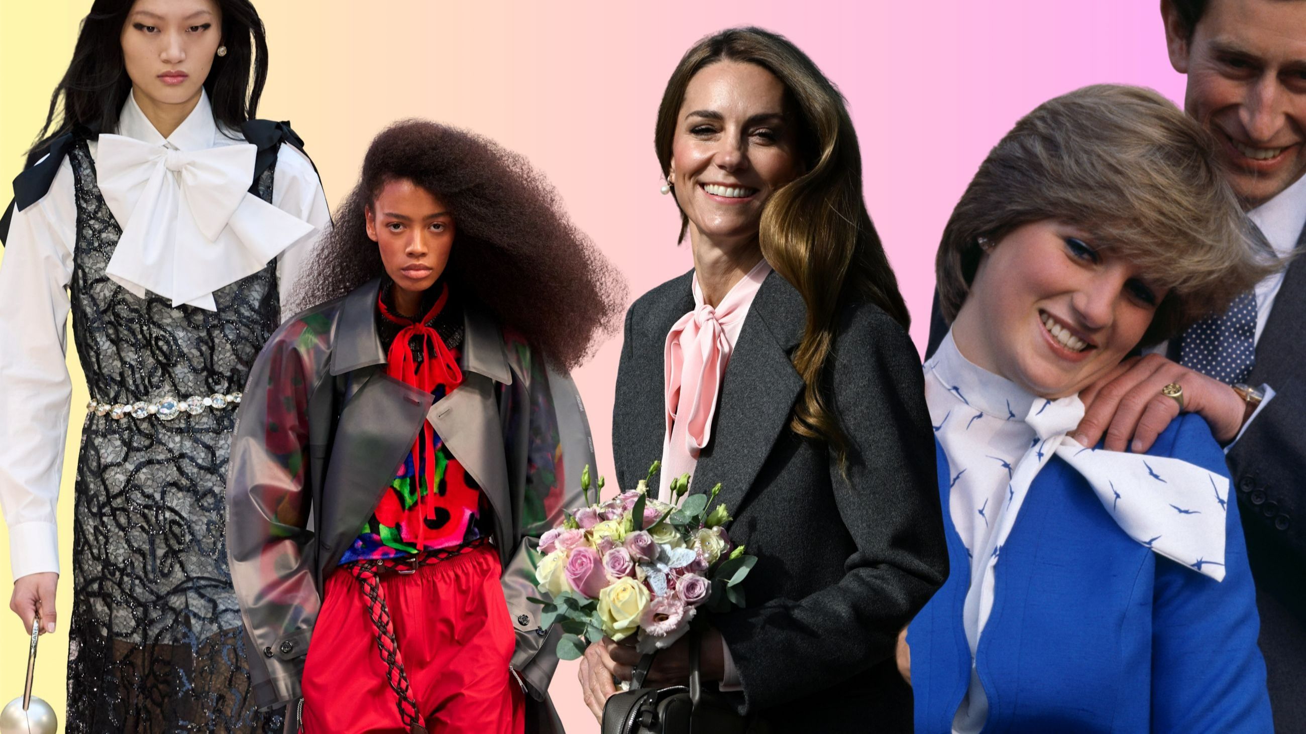 La pussy-bow è protagonista nelle collezioni dei grandi designer e incanta da sempre anche le esponenti della nobiltà