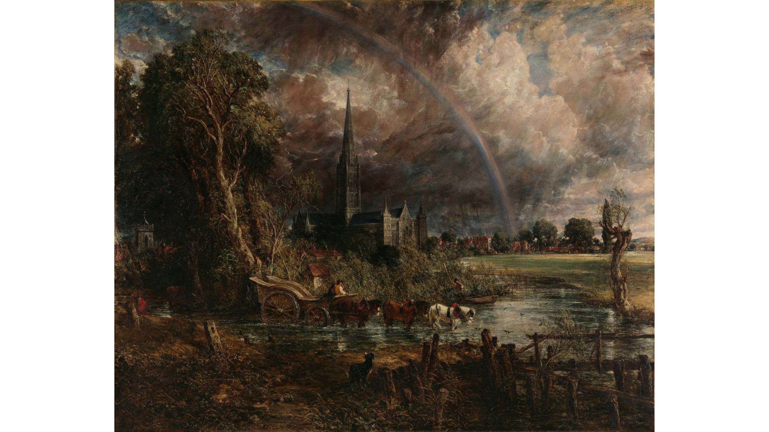 John Constable, Salisbury Cathedral from the Meadows, c. 1829. - Image courtesy of Tate