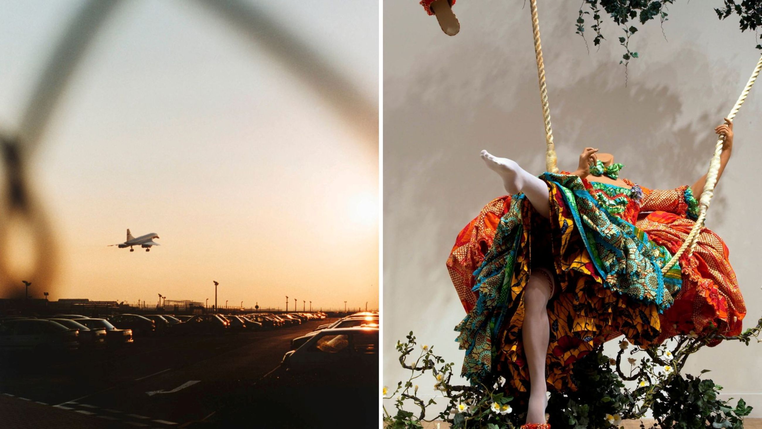 Wolfgang Tillmans, Concorde Grid, 1997 © Wolfgang Tillmans, courtesy Maureen Paley, London; Yinka Shonibare, The Swing (after Fragonard) 2001. © Yinka Shonibare. Tate - Credits: Courtesy Press Office 