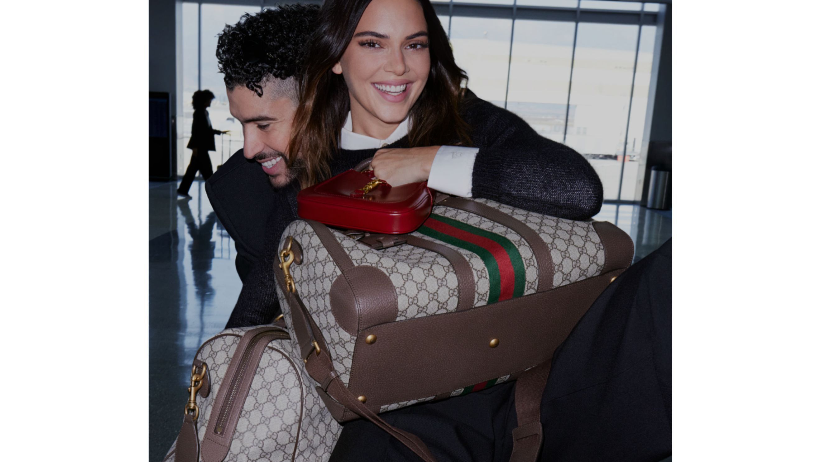 Bad Bunny e Kendall Jenner | Campagna Gucci - Credits: Courtesy Press Office