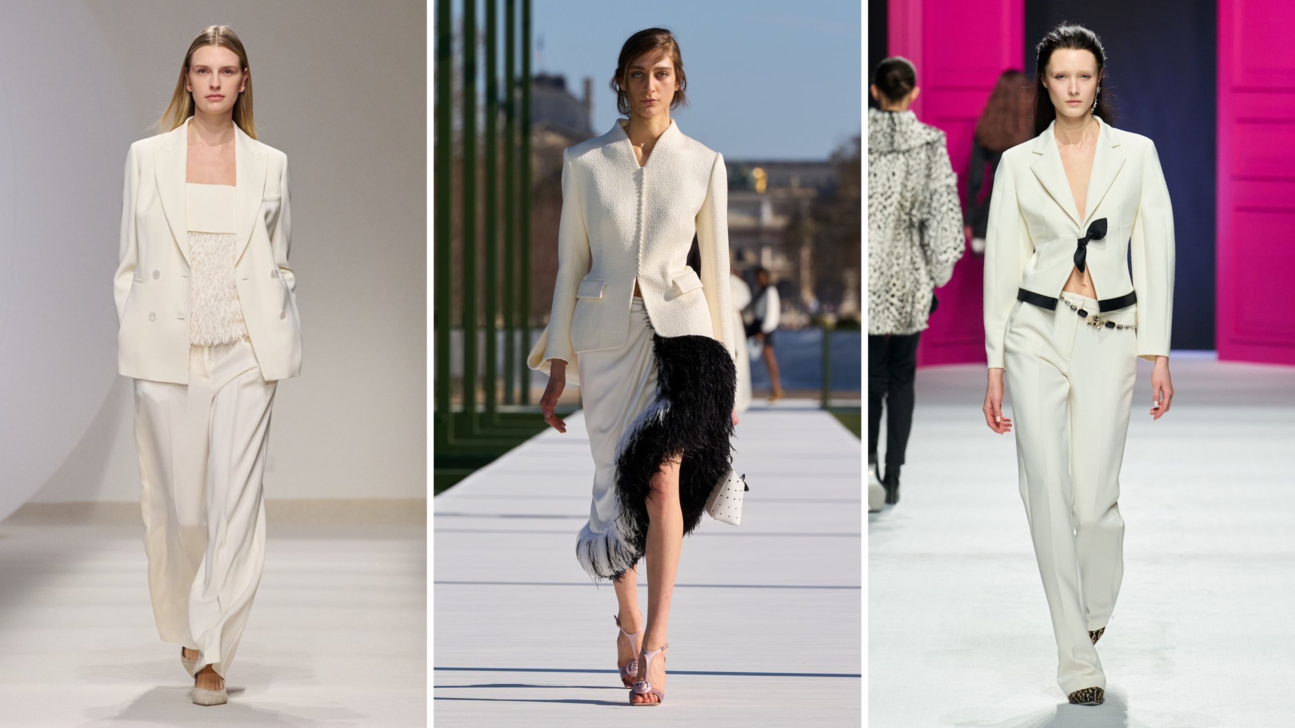 Dalle collezioni FW26: da sinistra Peserico; Christian Dior; Genny - Credits: Launchmetrics.com/Spotlight