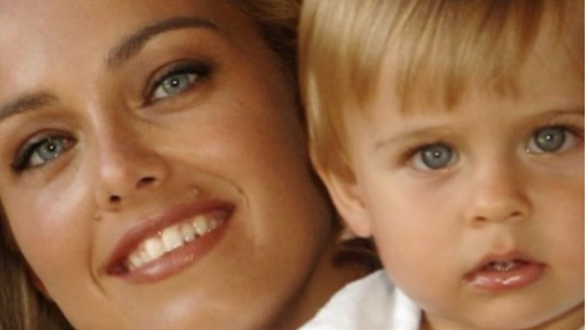 Sonia Bruganelli e il figlio Davide Bonolis