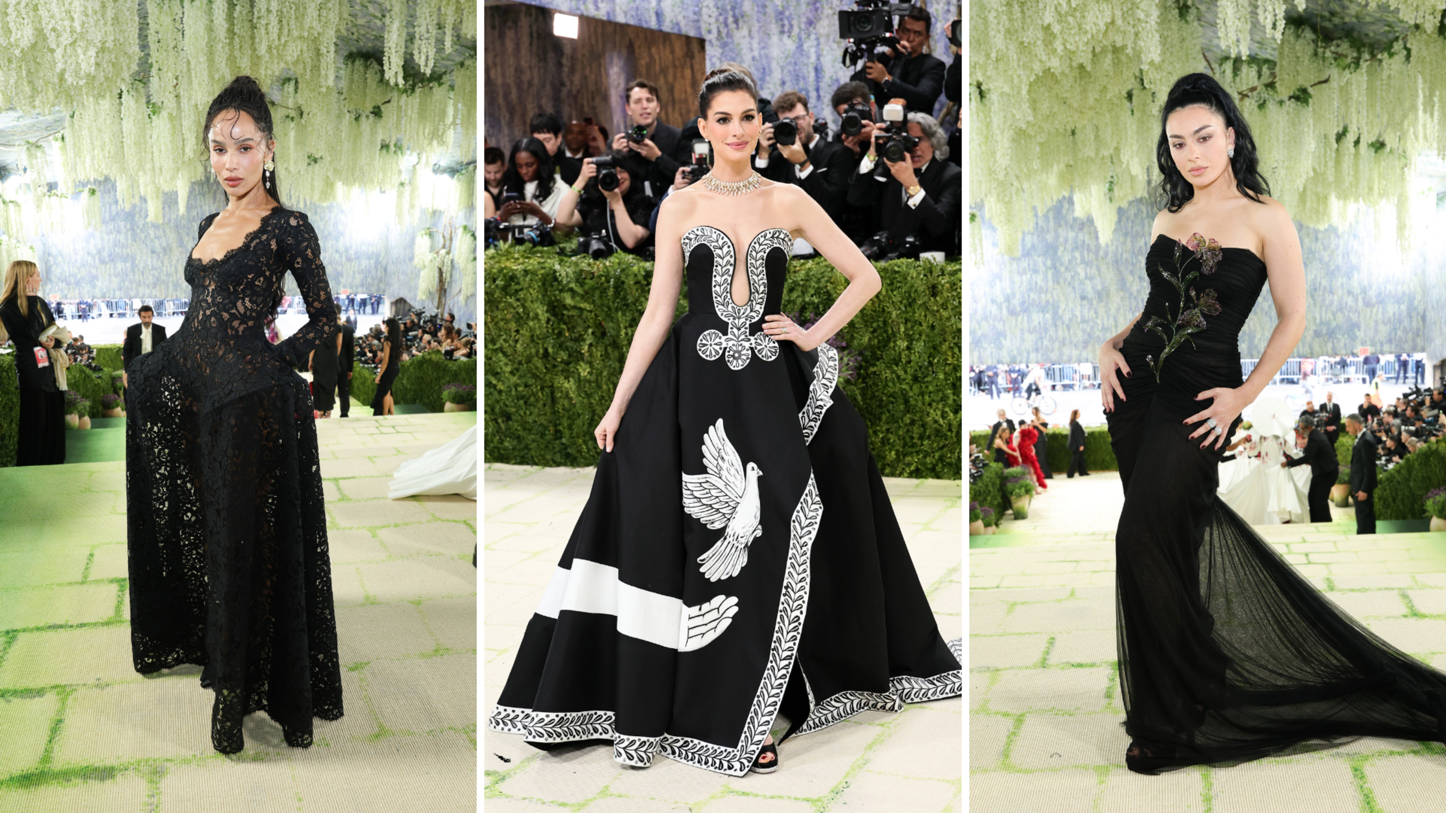 Zoe Kravitz, Charlie XCX e Anne Hathaway al Met Gala 2026 - Crediti: Getty Images